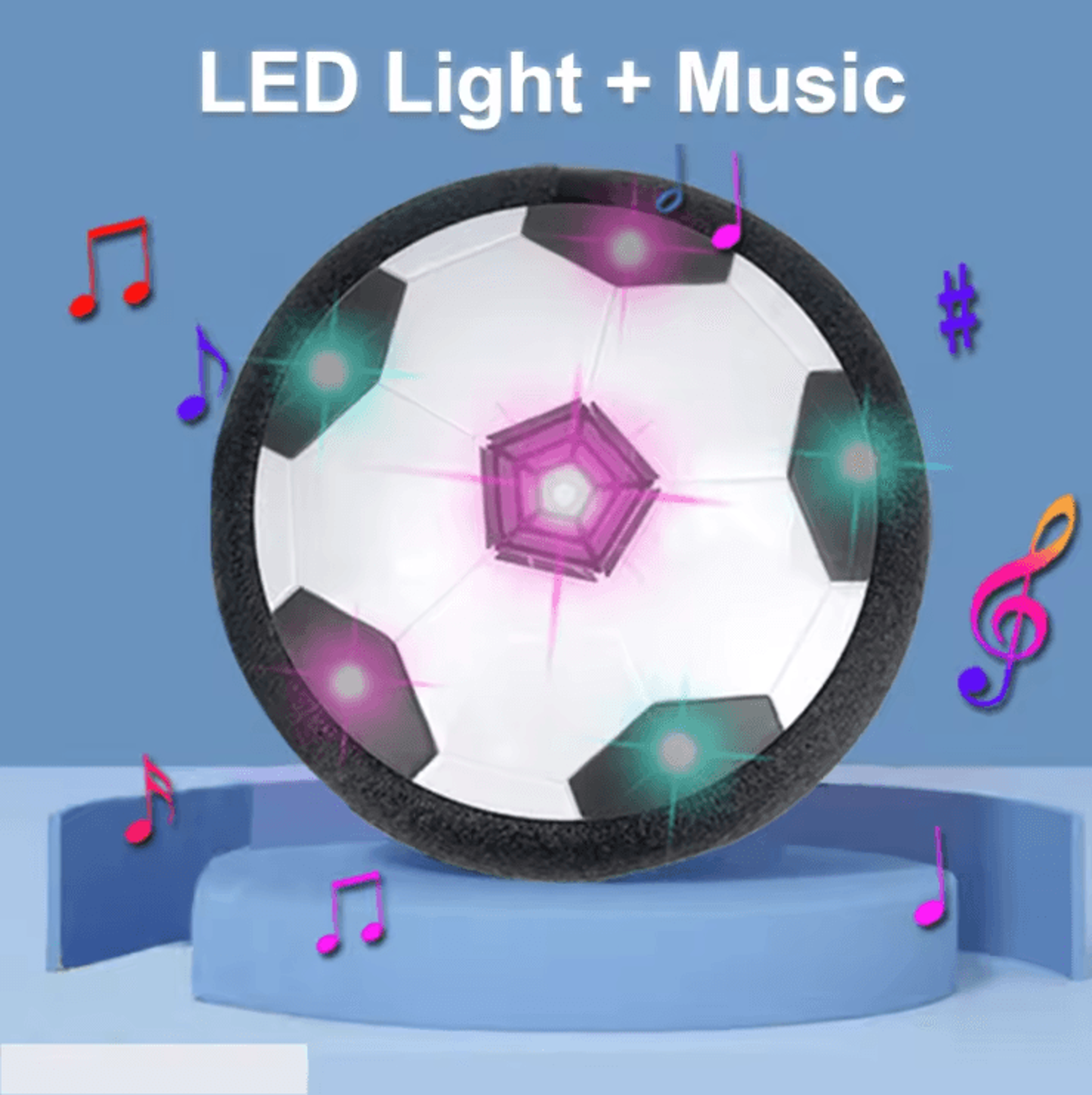 AirKick Hover Soccer Ball  LED Floating Soccer Toy For Kids 3