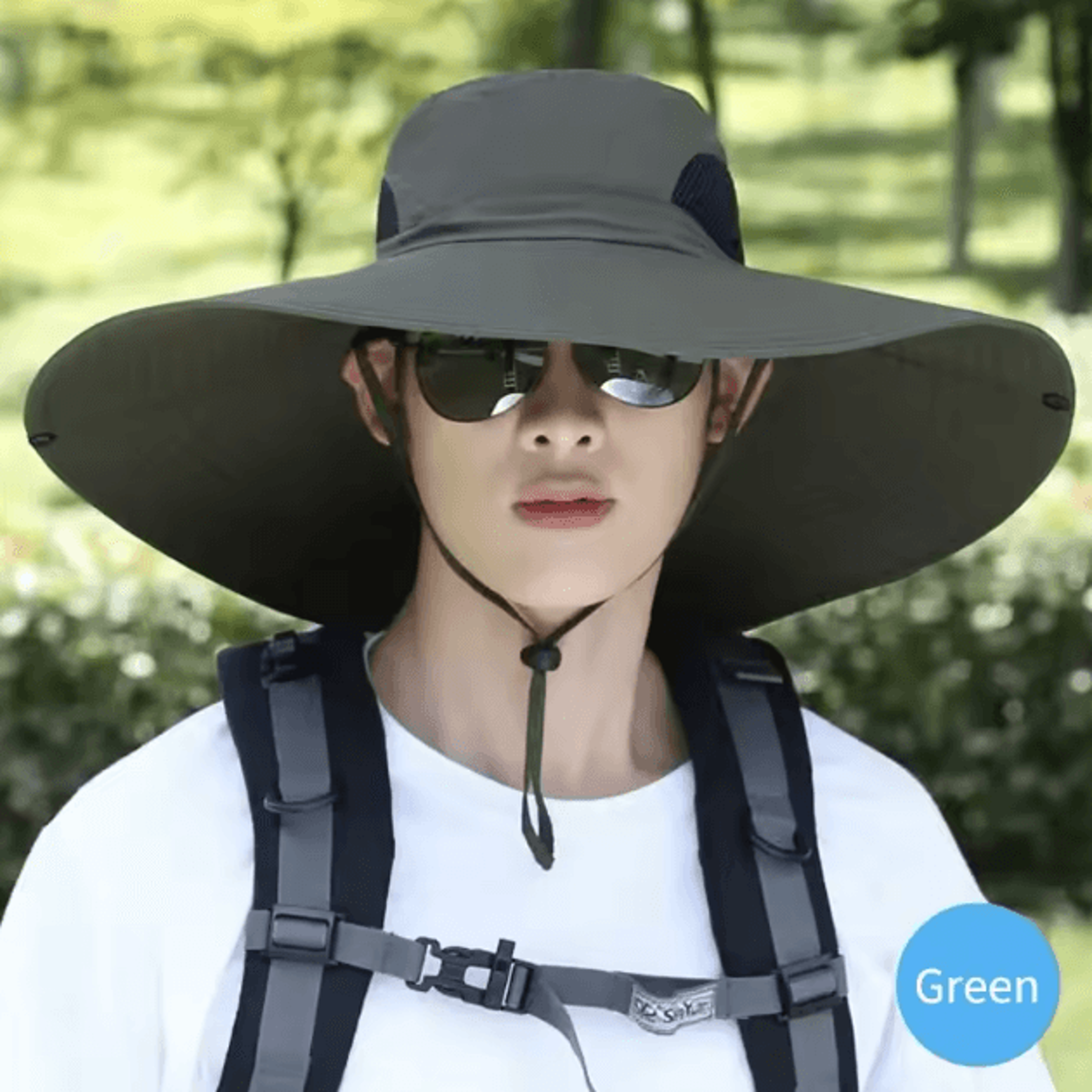 Breathable Mesh Sun Hat With Neck Flap UV Protection Fishing  Hiking Cap 5