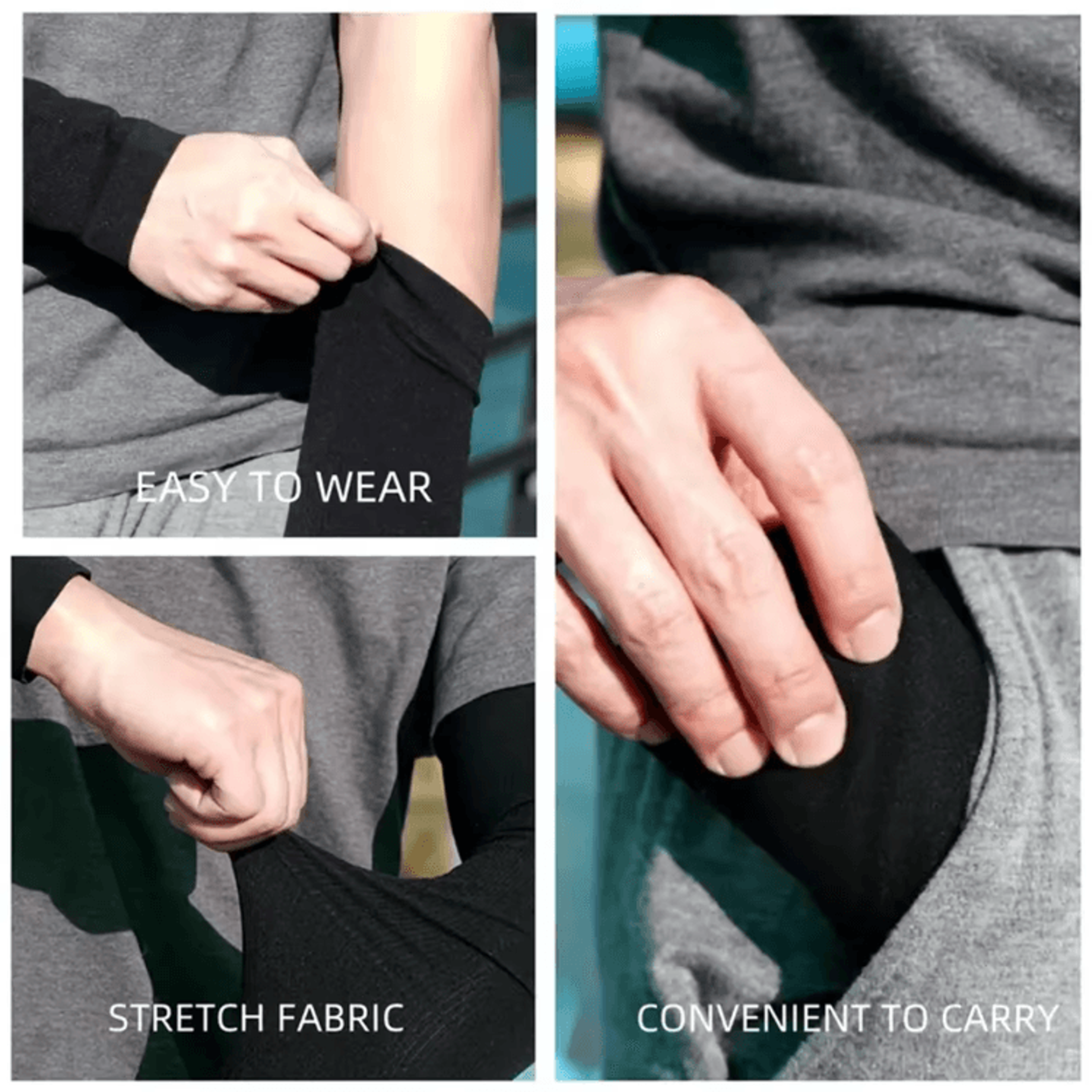 6 Pairs UV Protection Cooling Arm Sleeves Compression Breathable Sports Arm Covers 2