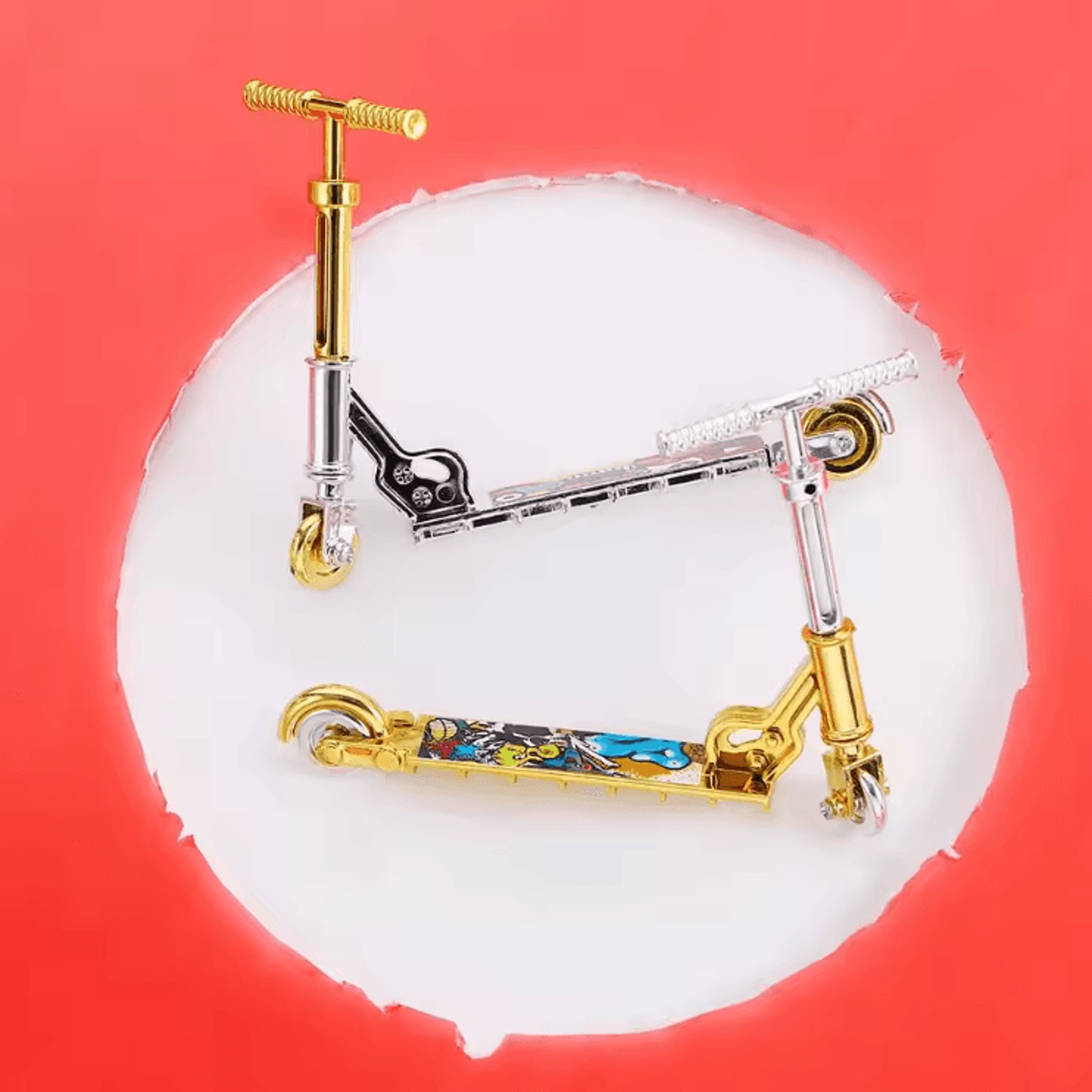 Mini Finger Scooter Toy  Fun TwoWheel Fingerboard Scooter For Kids  Play 2