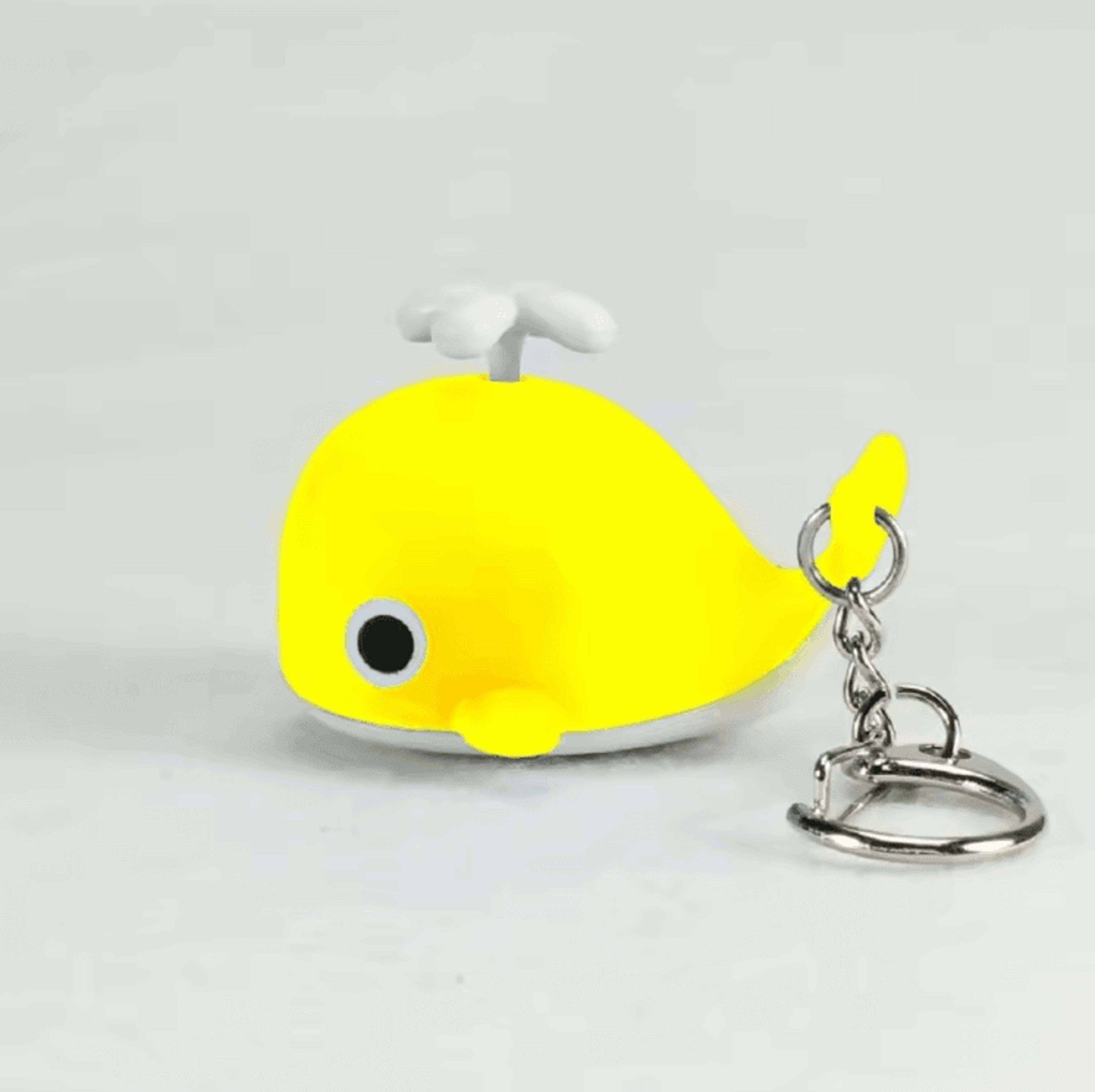 Cute Whale Sound  Light Keychain  LED Cartoon Animal Mini Gift 1