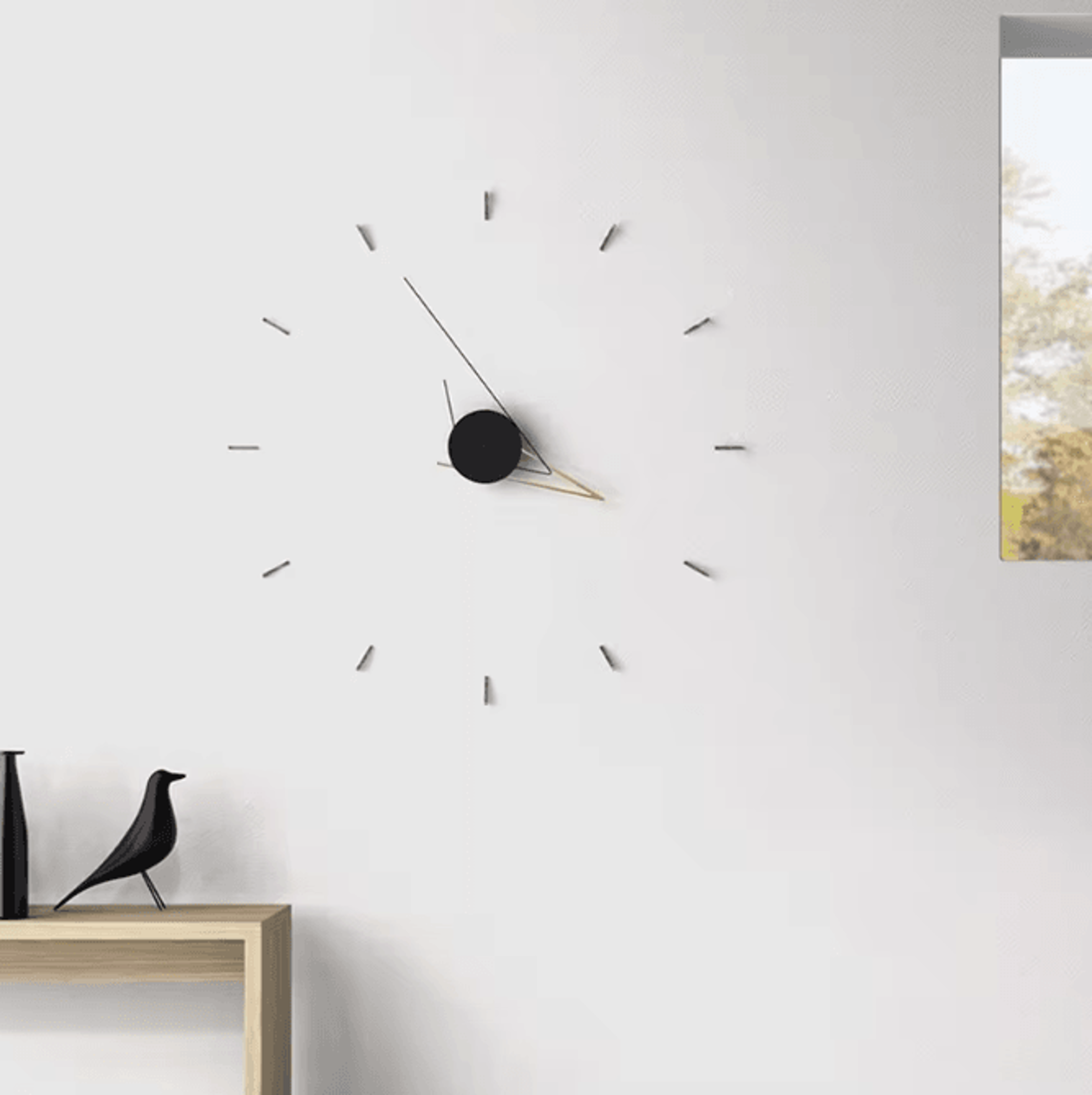 DIY Minimalist Wall Clock  Large Silent Modern Wall Decor With Custom Layout Design 0