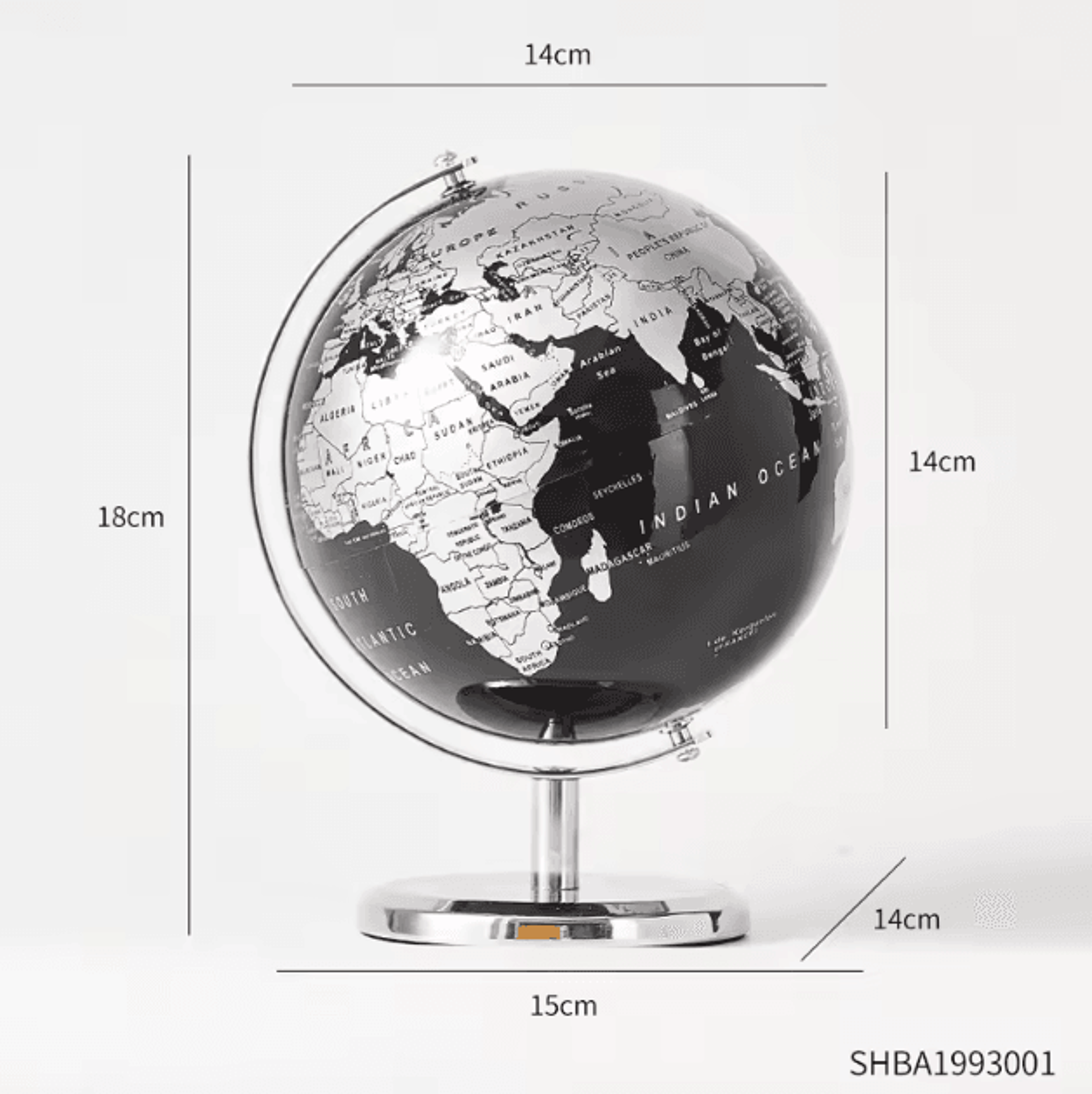 Retro World Globe Desk Decor  Educational Rotating World Map Globe For Kids  Home 2