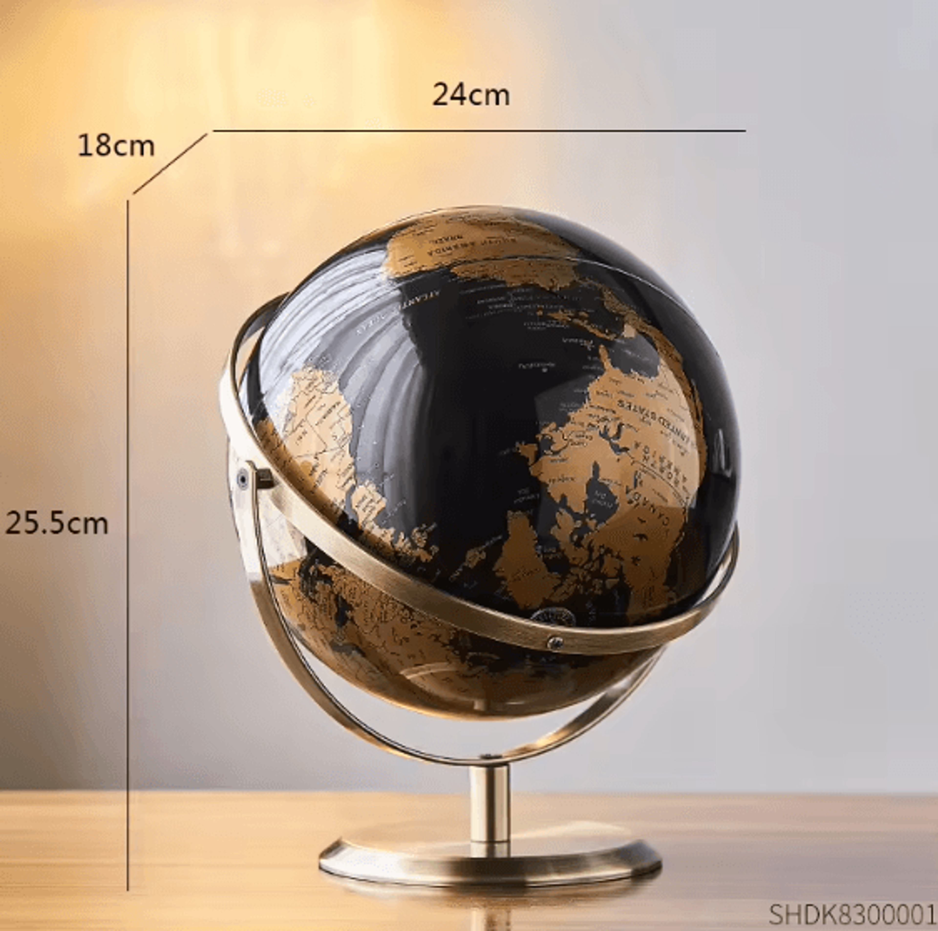 Retro World Globe Desk Decor  Educational Rotating World Map Globe For Kids  Home 5