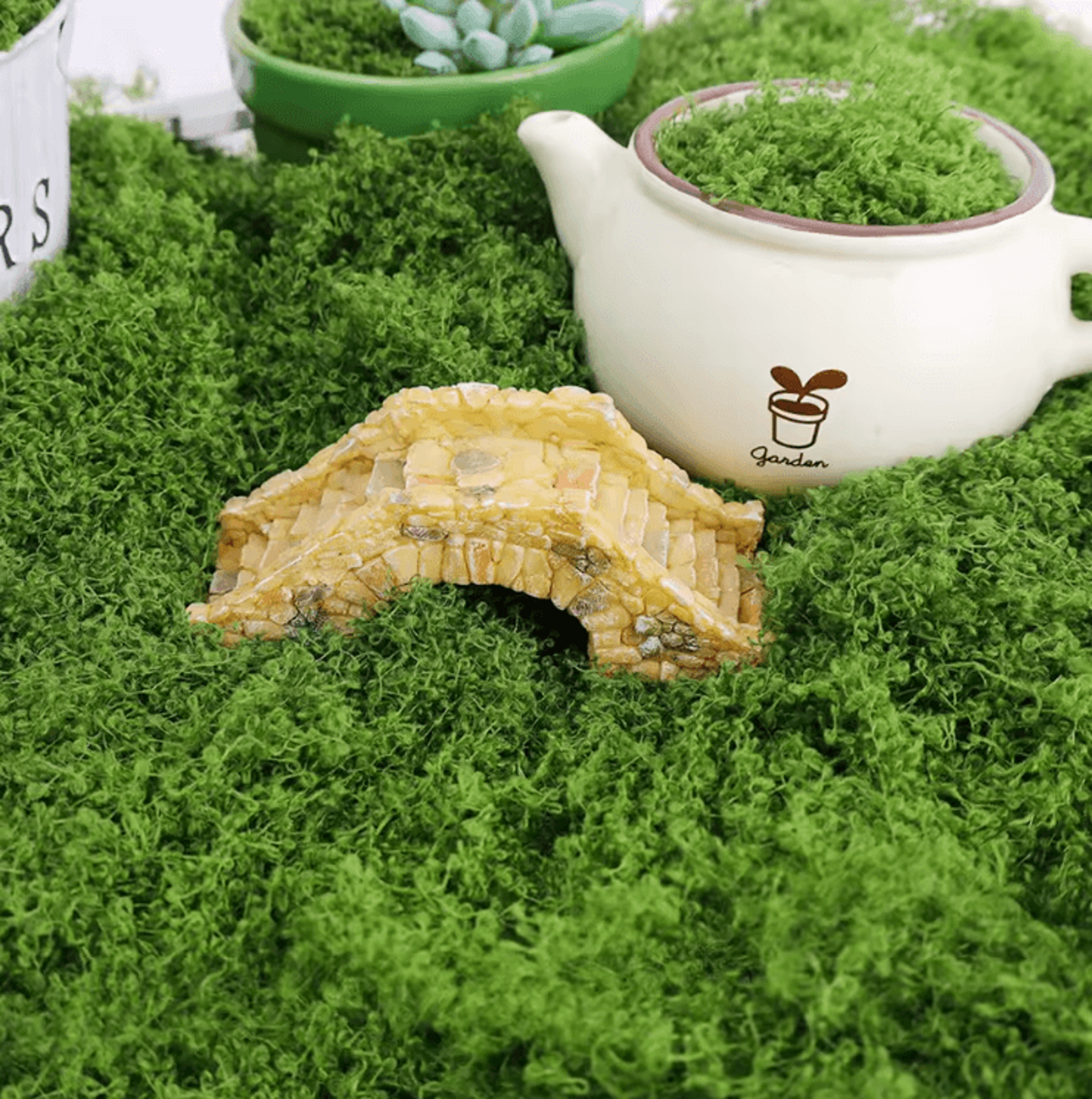 Artificial Green Moss For Crafts  Mini Landscapes  DIY Decorative Moss Grass For Plants  Home Decor 0