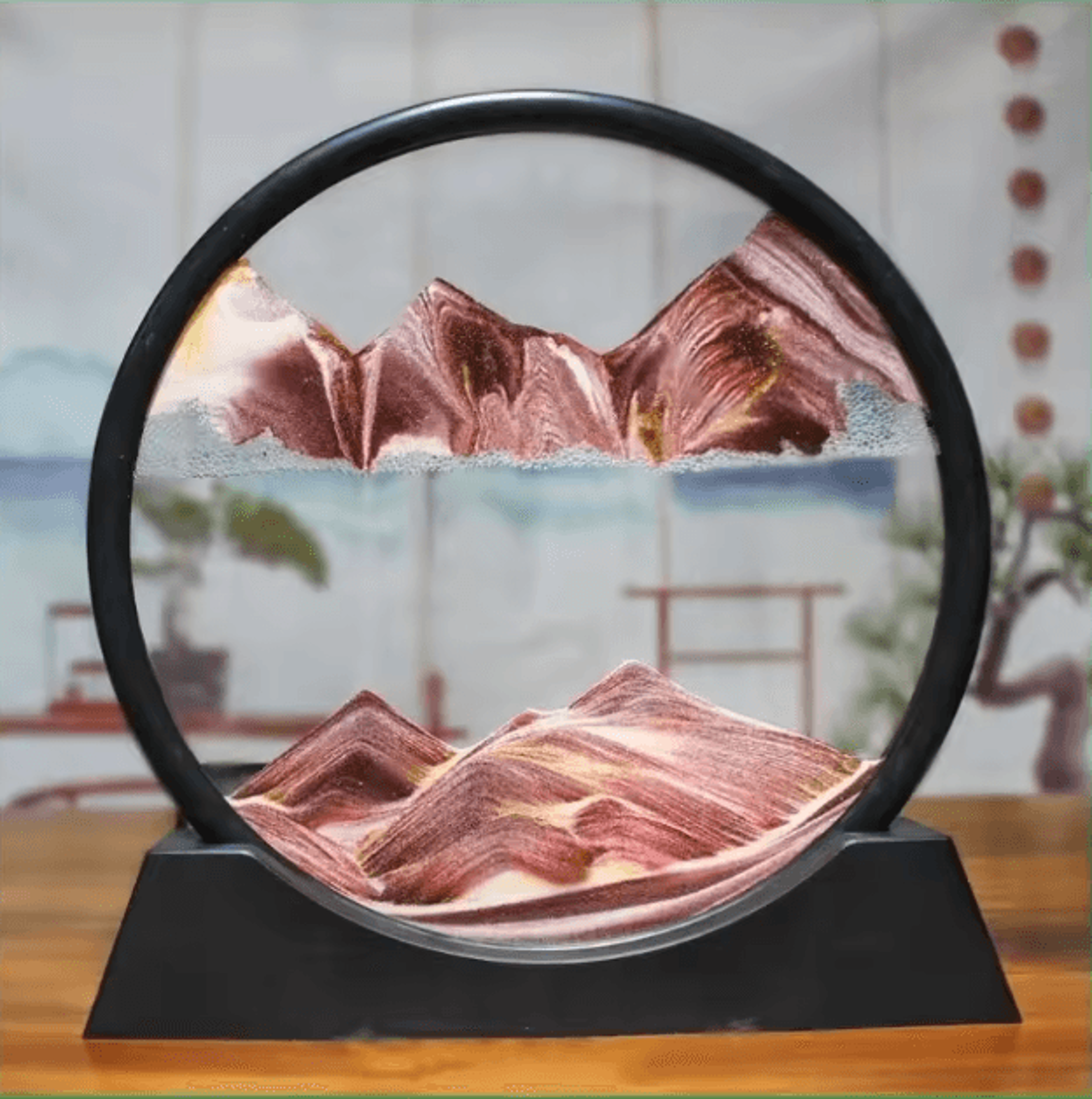 3D Moving Sand Art Picture  Liquid Motion Sandscape Glass Frame Decor 7