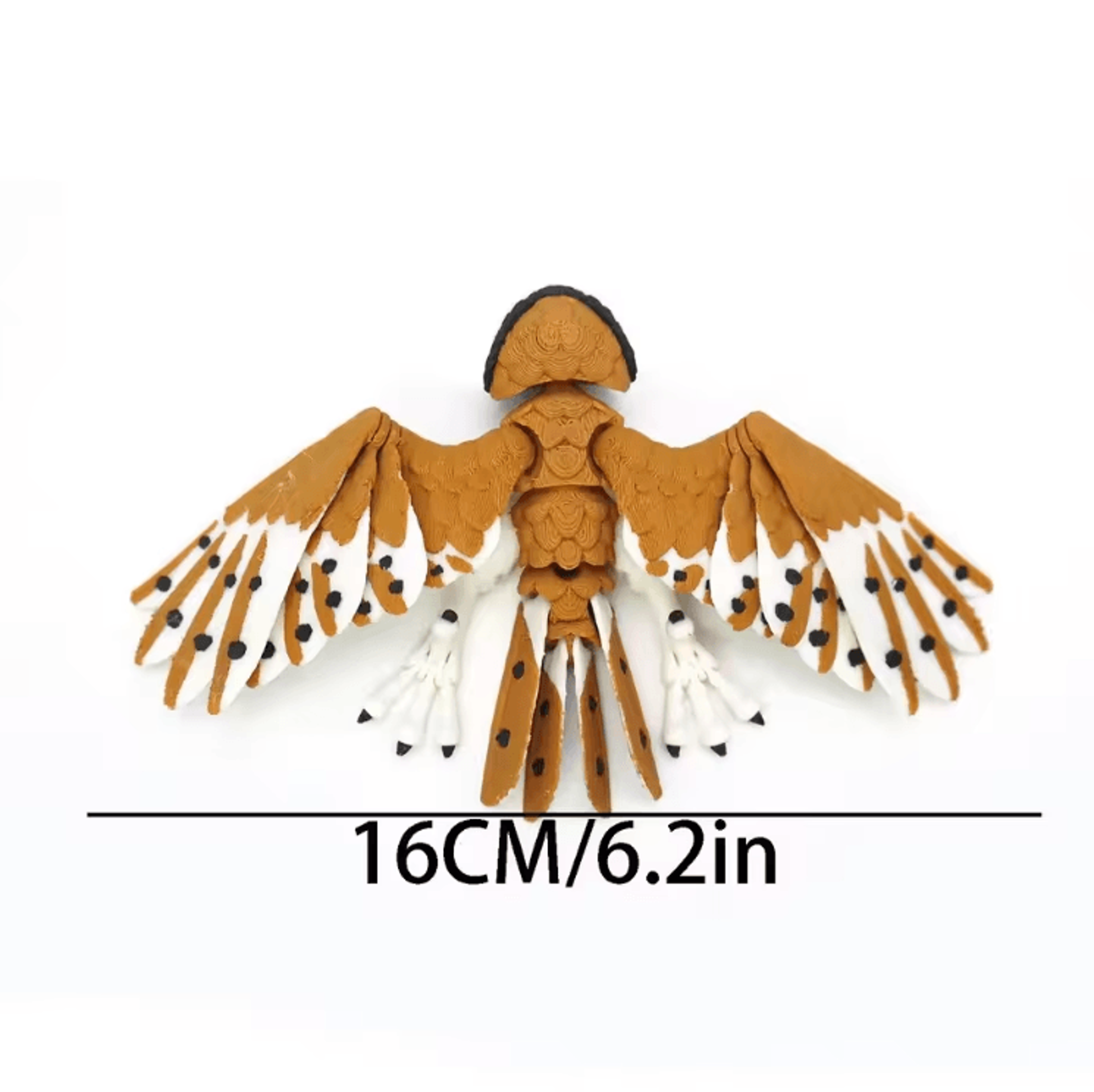 3D Printed Movable Eagle Hawk Figurine  Articulated Bird Model Decor 2