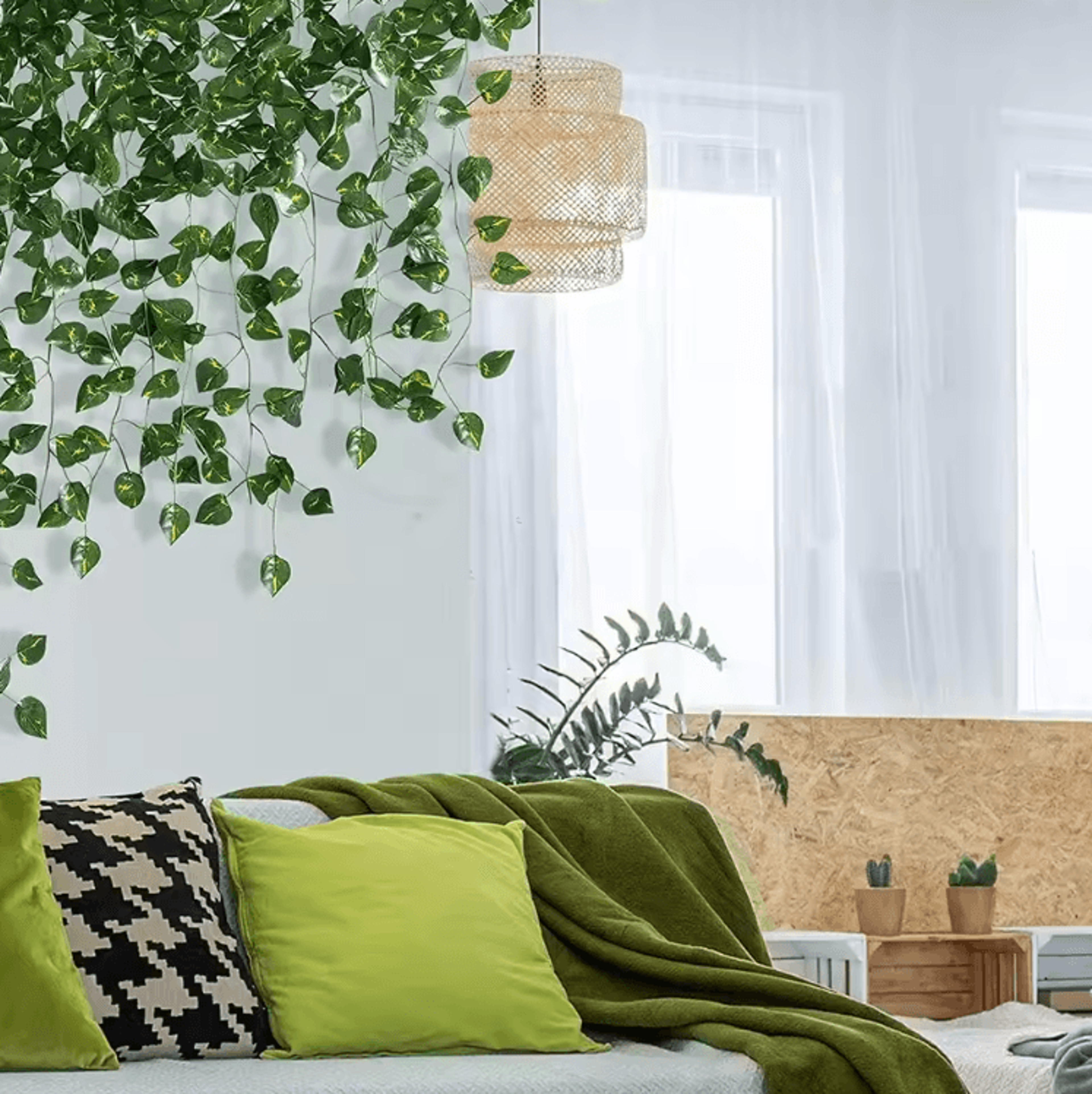 Artificial Ivy Vine Garland Set  Realistic Hanging Greenery For Home  Events 122436PCS 3
