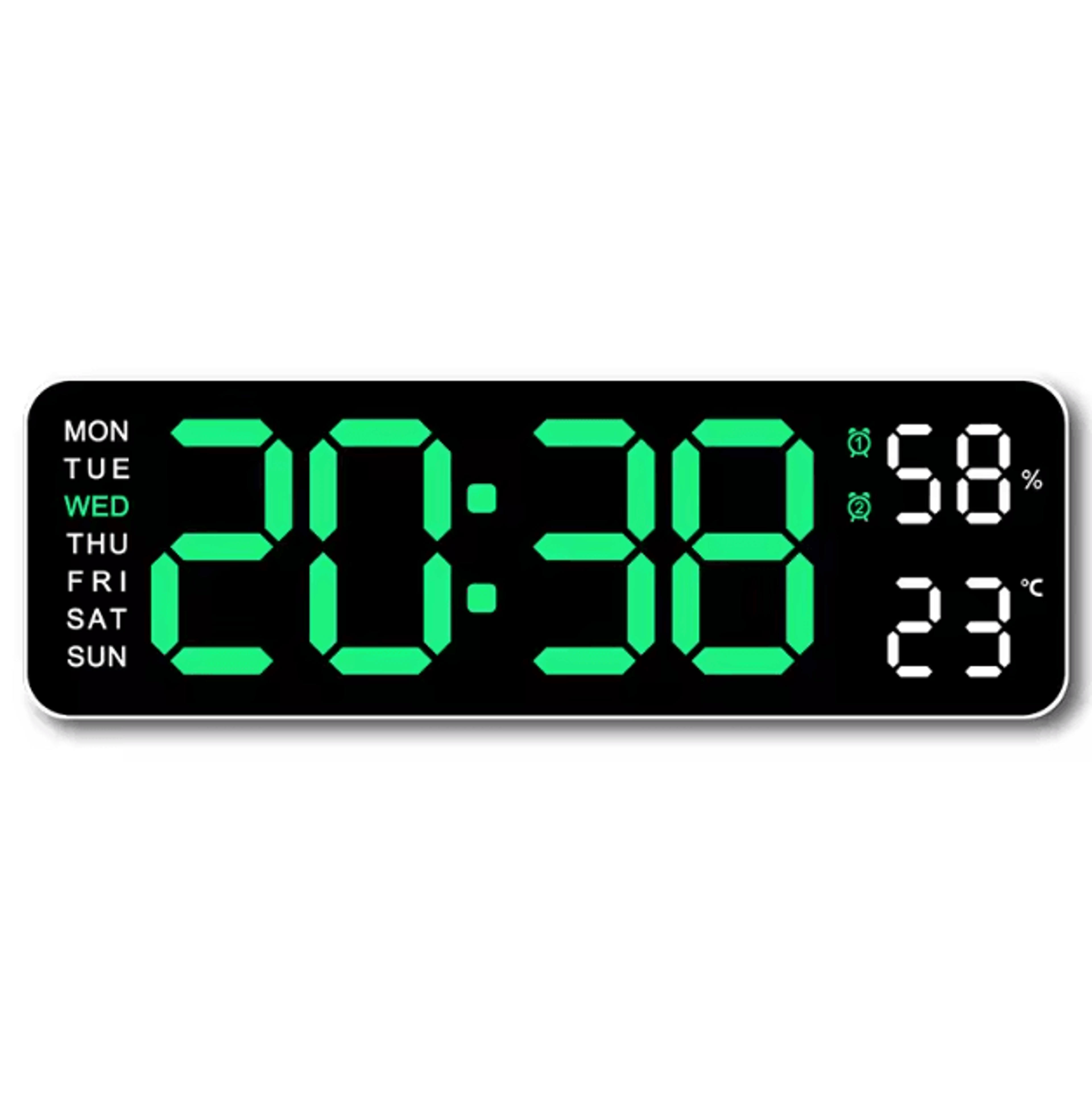 10Inch Smart LED Digital Wall Clock  Minimalist Calendar  Temperature Display 6