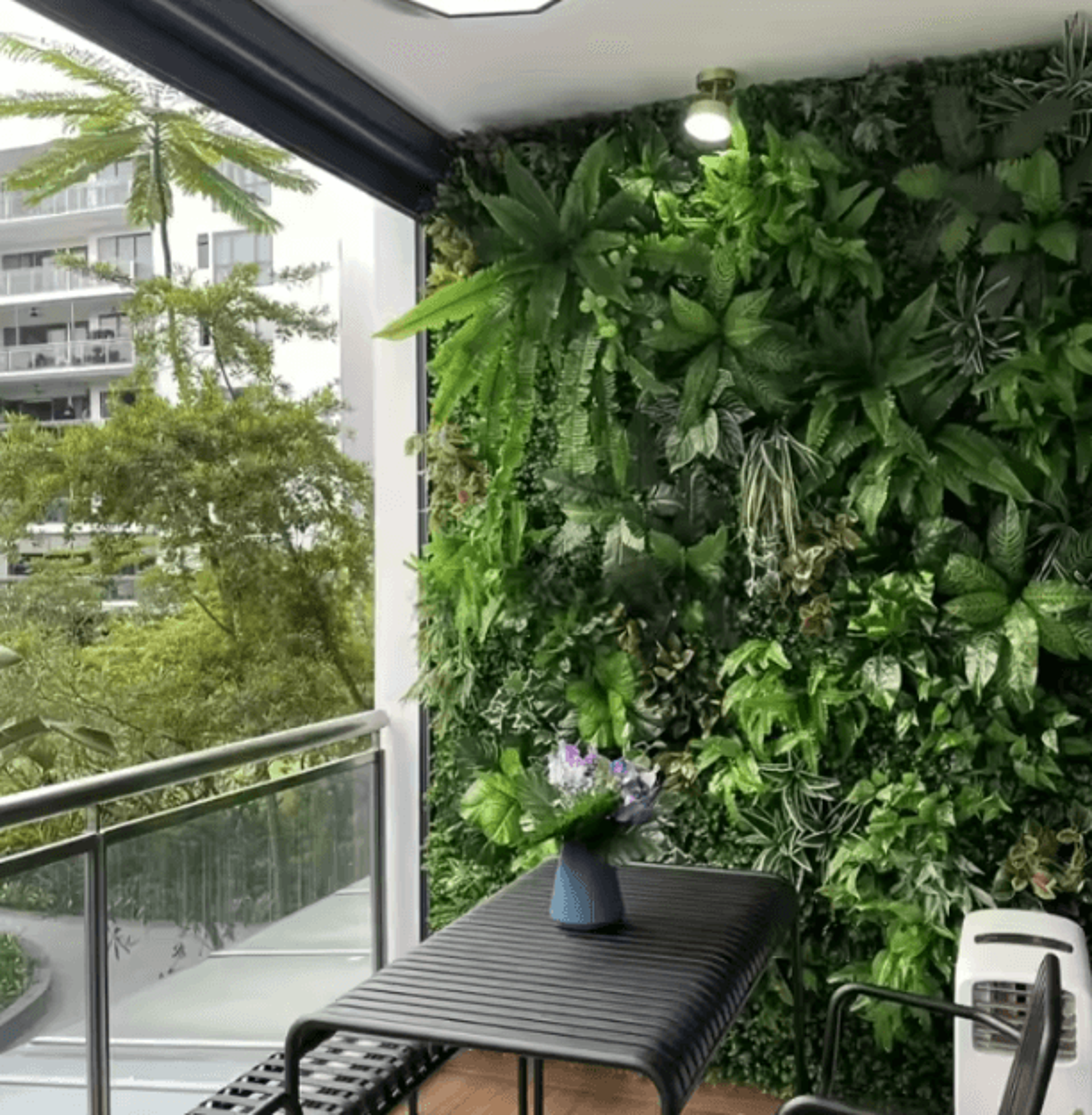 Artificial Boxwood Wall Panel Lush Green Hedge Decor For Indoor Outdoor Spaces 3