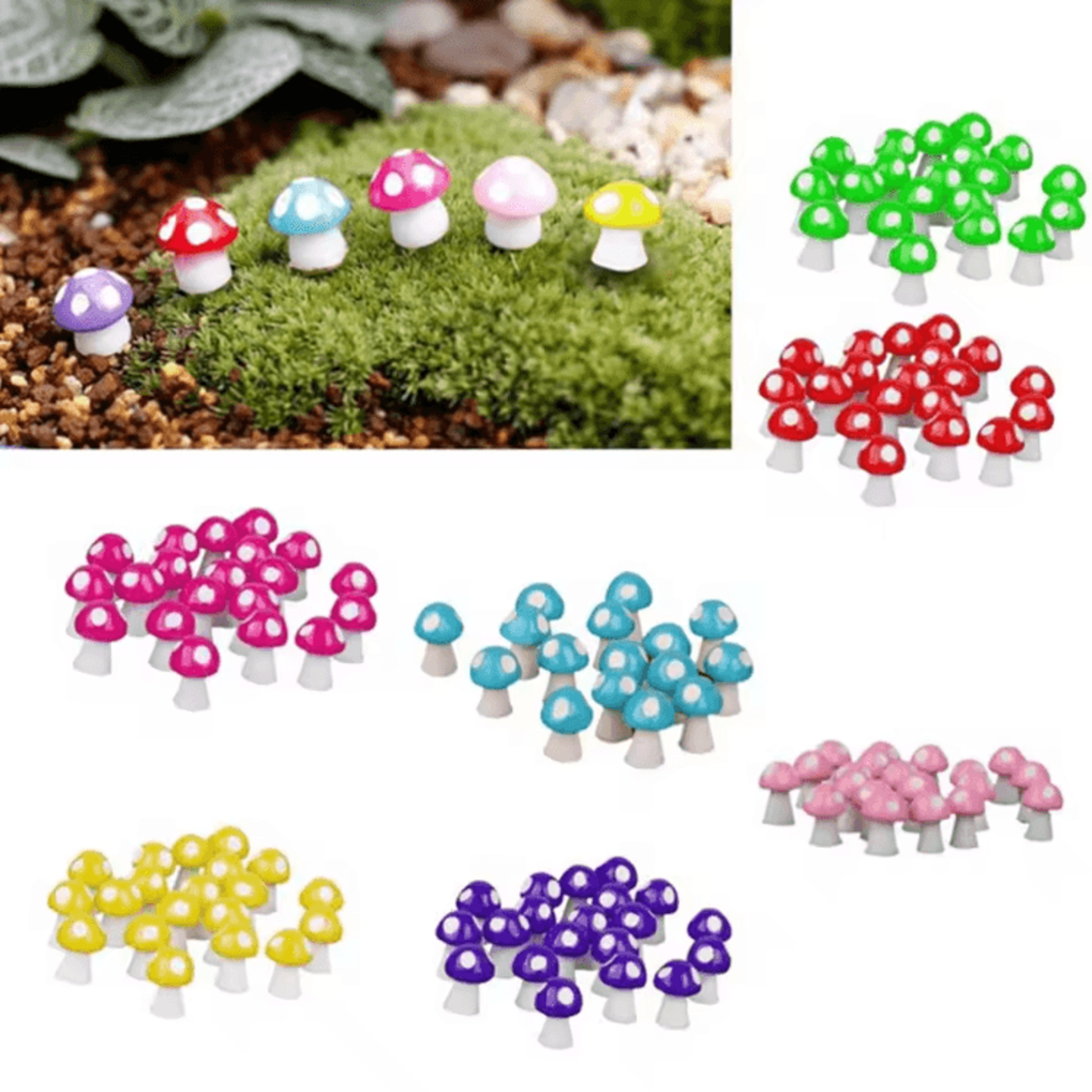 Mini Animal Figurines Set  Cute Resin Fairy Garden  Dollhouse Decor Accessories 15