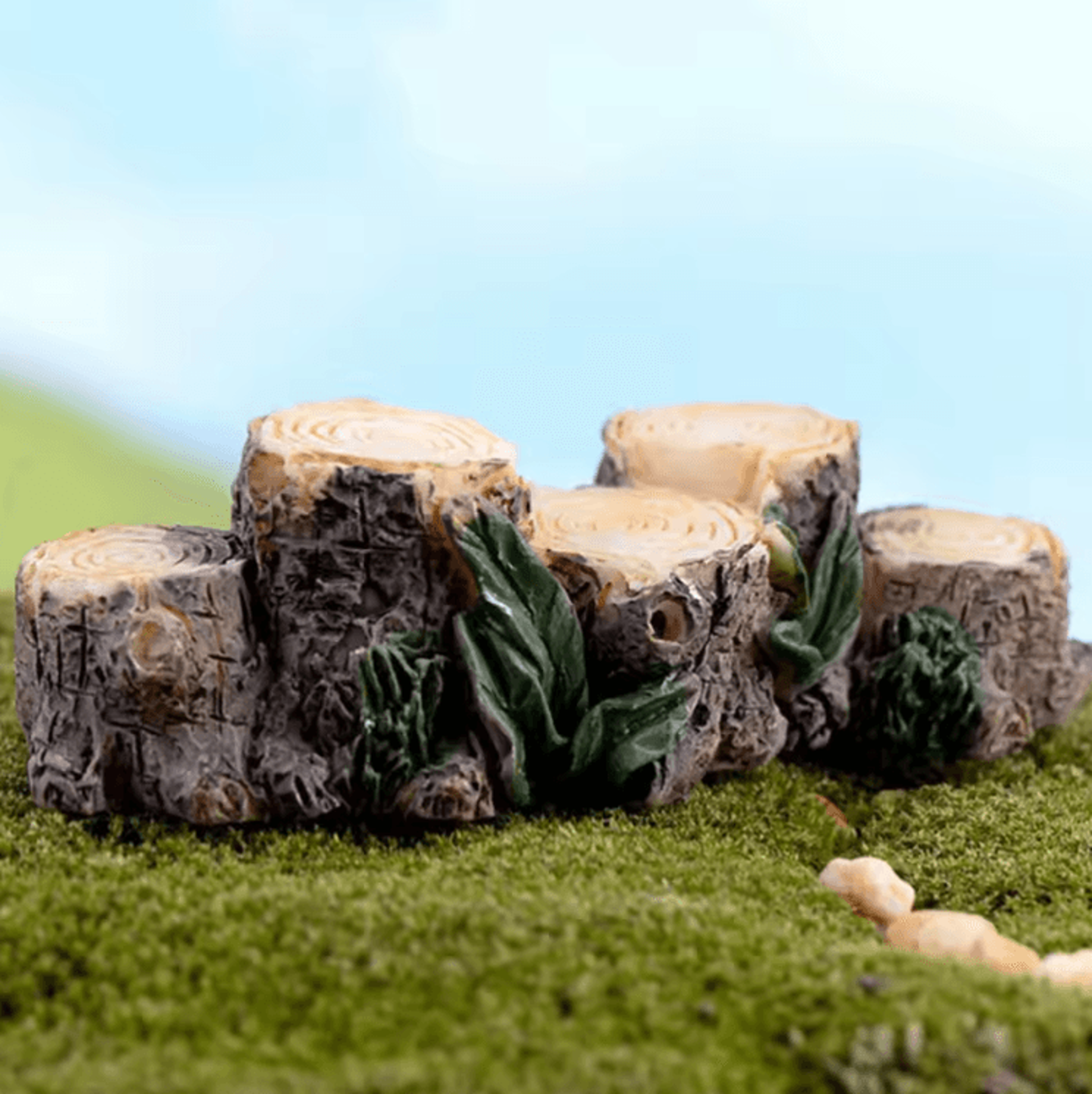 Mini Animal Figurines Set  Cute Resin Fairy Garden  Dollhouse Decor Accessories 6