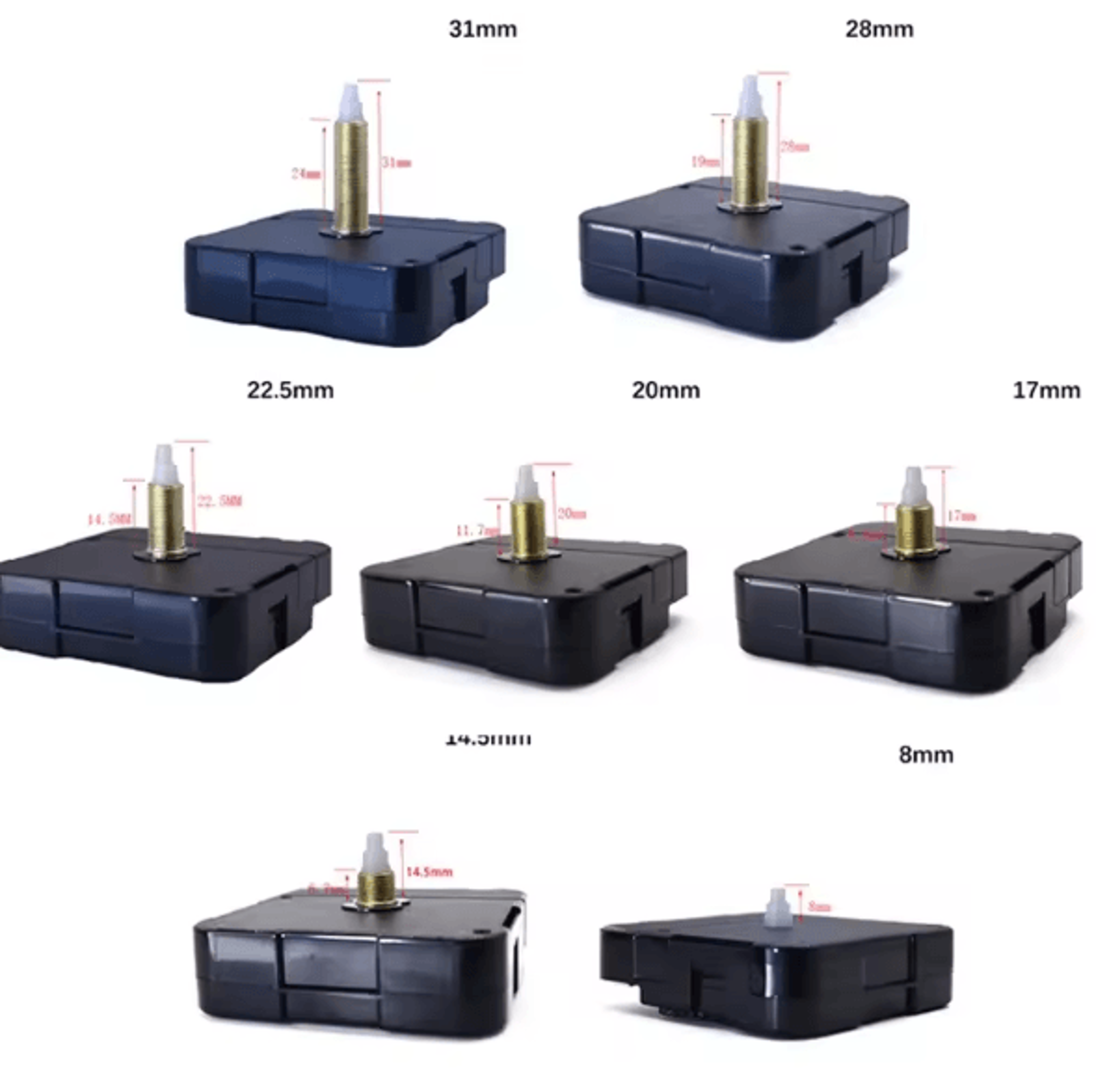 Silent Quartz Clock Movement Kit  DIY Long Shaft Wall Clock Repair Mechanism 1