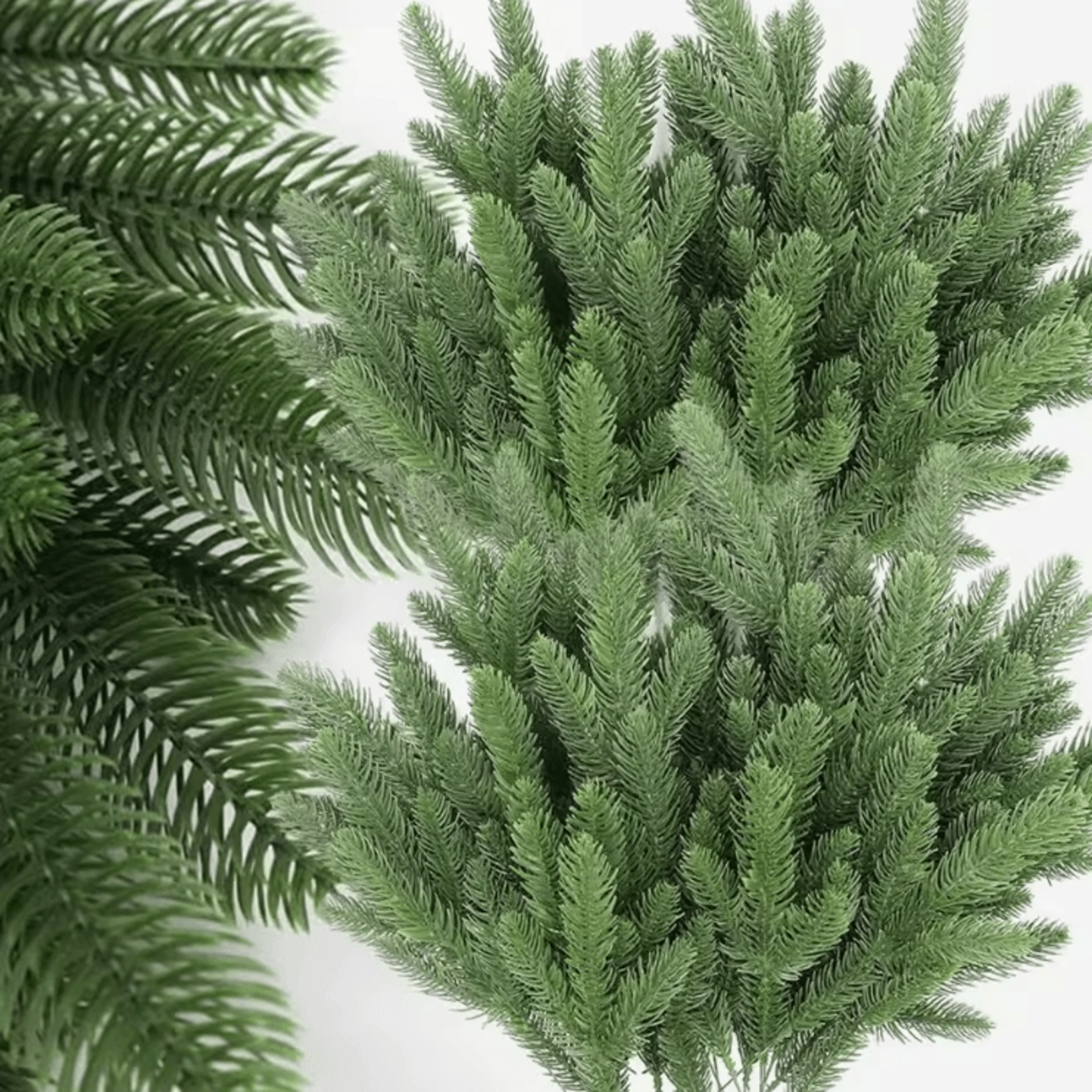 20PCS Artificial Pine Needle Branches  DIY Christmas Greenery For Garland  Decor 0