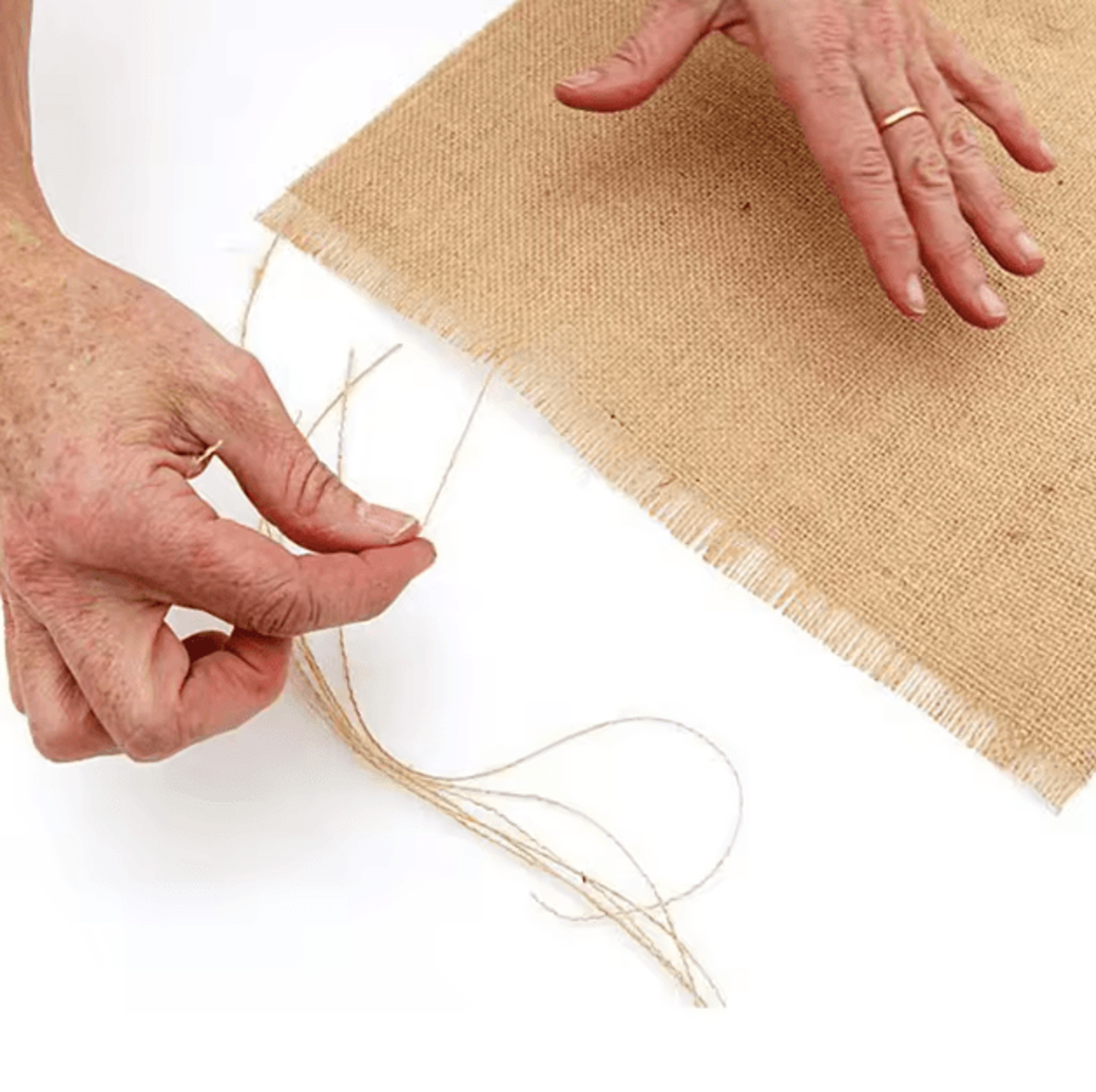 Rustic Jute Table Runner With Tassels  Boho Farmhouse Table Decor 1