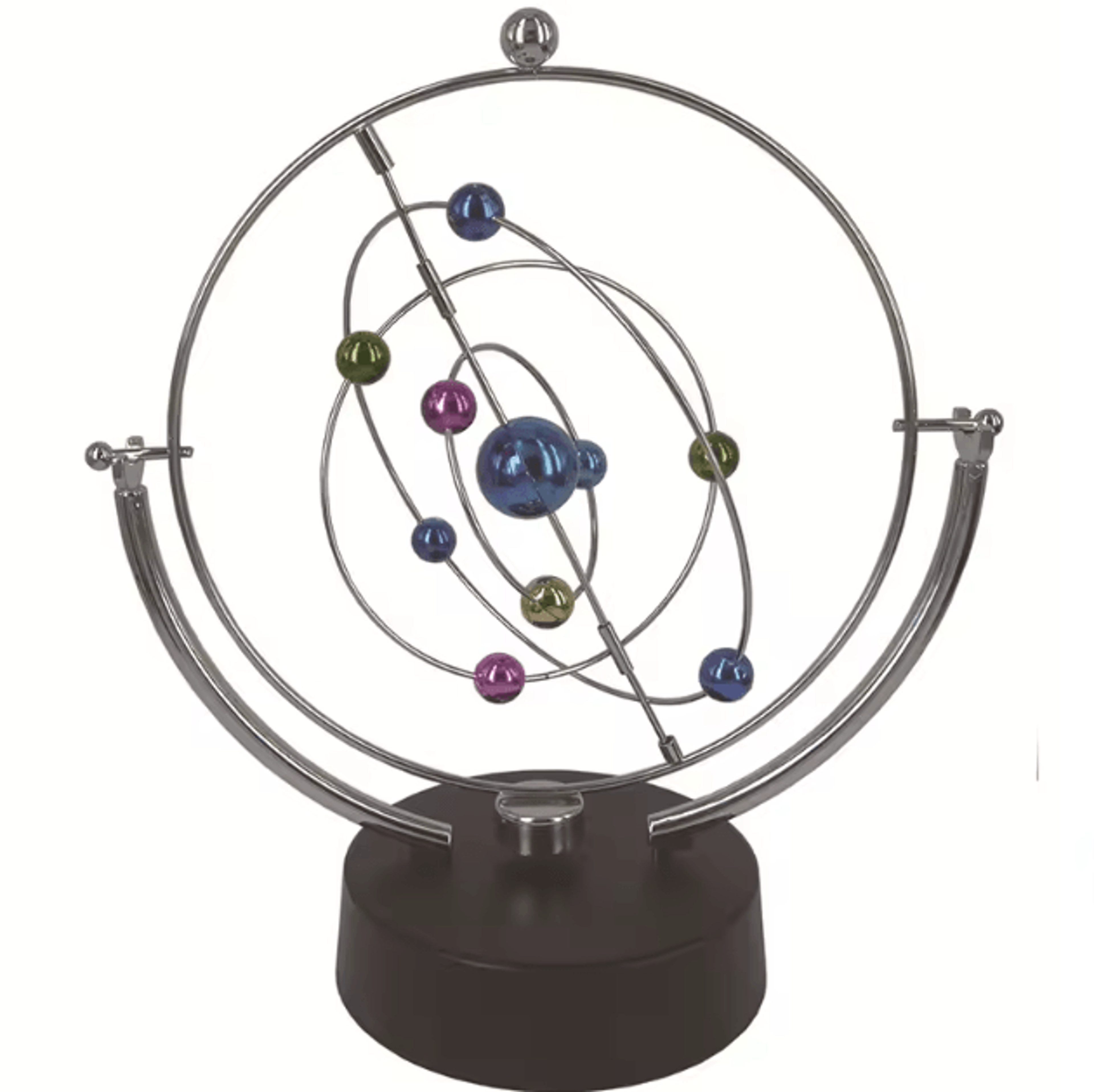 Celestial Orbit Perpetual Motion Desk Sculpture  Kinetic Art Orbital Pendulum Decor 0