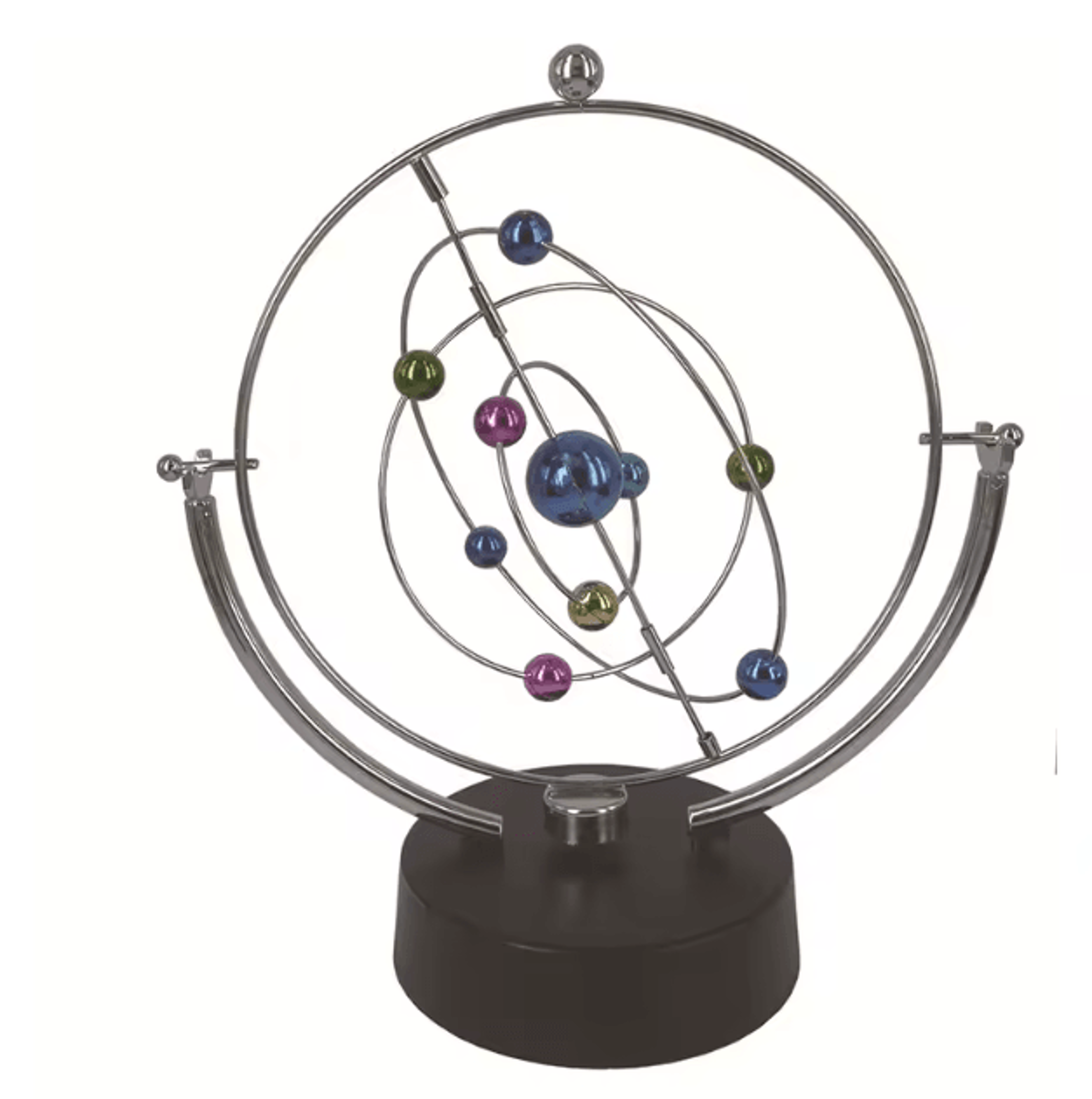 Celestial Orbit Perpetual Motion Desk Sculpture  Kinetic Art Orbital Pendulum Decor 1