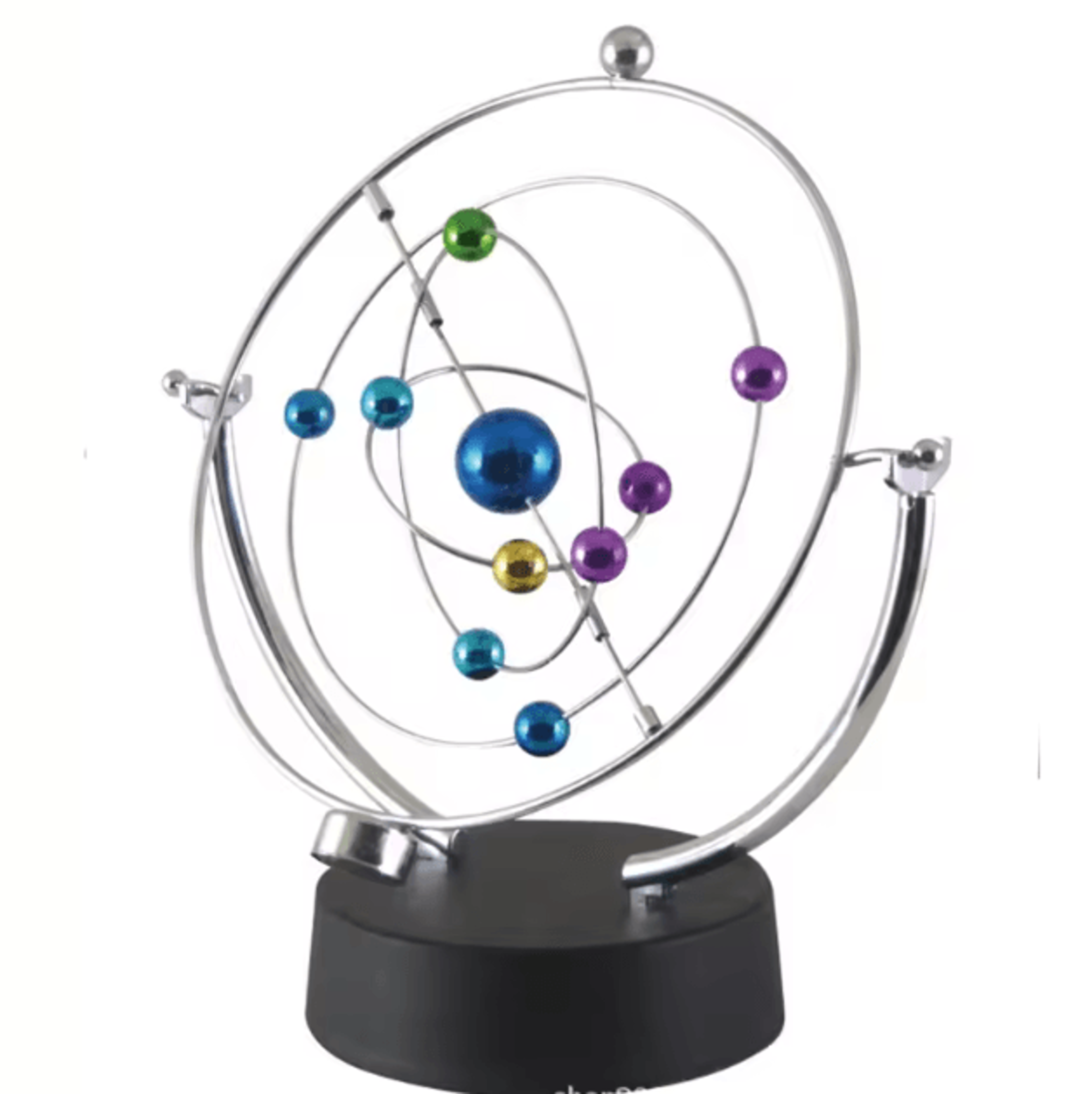 Celestial Orbit Perpetual Motion Desk Sculpture  Kinetic Art Orbital Pendulum Decor 3