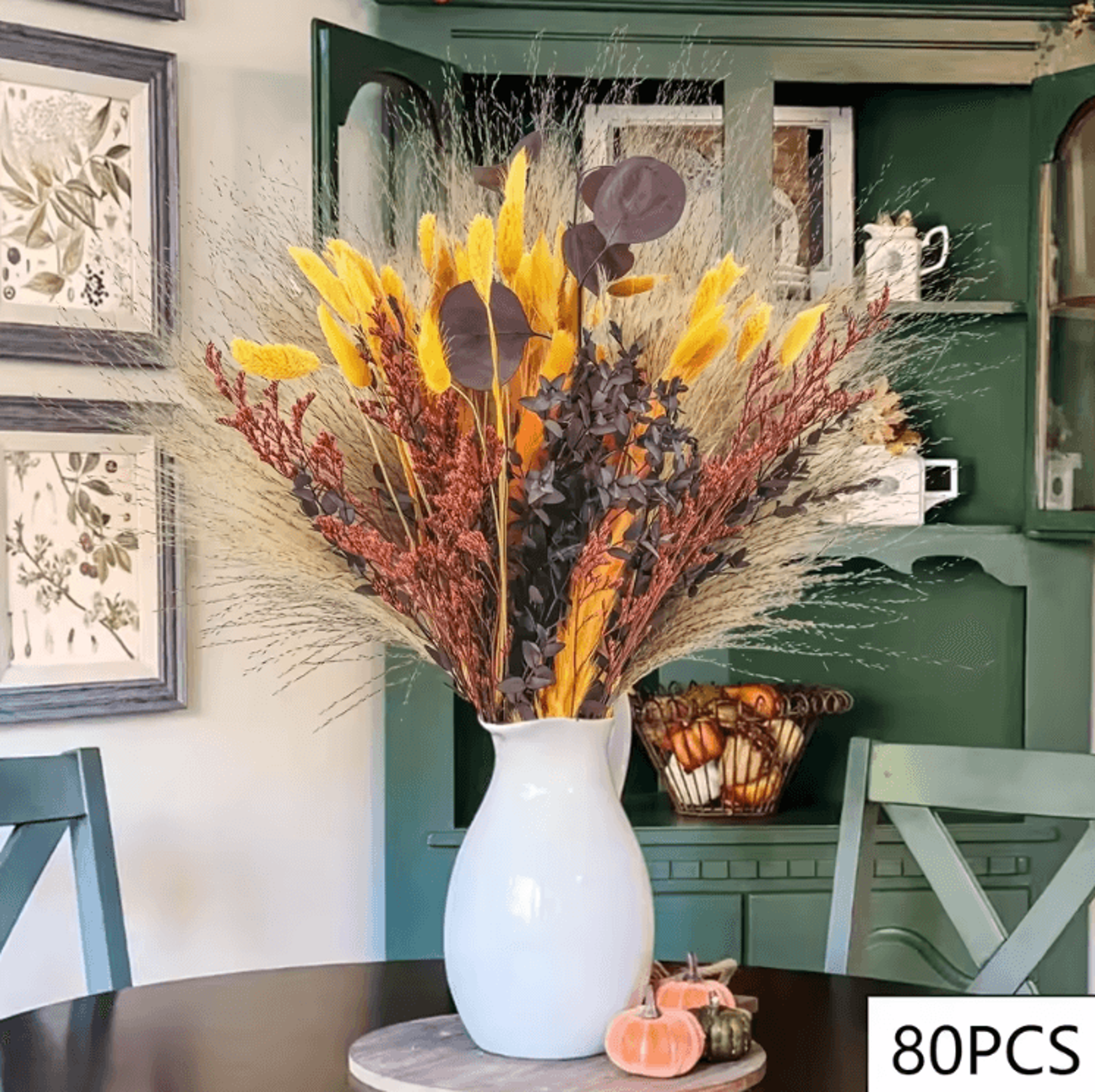 Boho Preserved Flower Bouquet  Pampas Grass  Eucalyptus Decor Set For Home  Weddings 4
