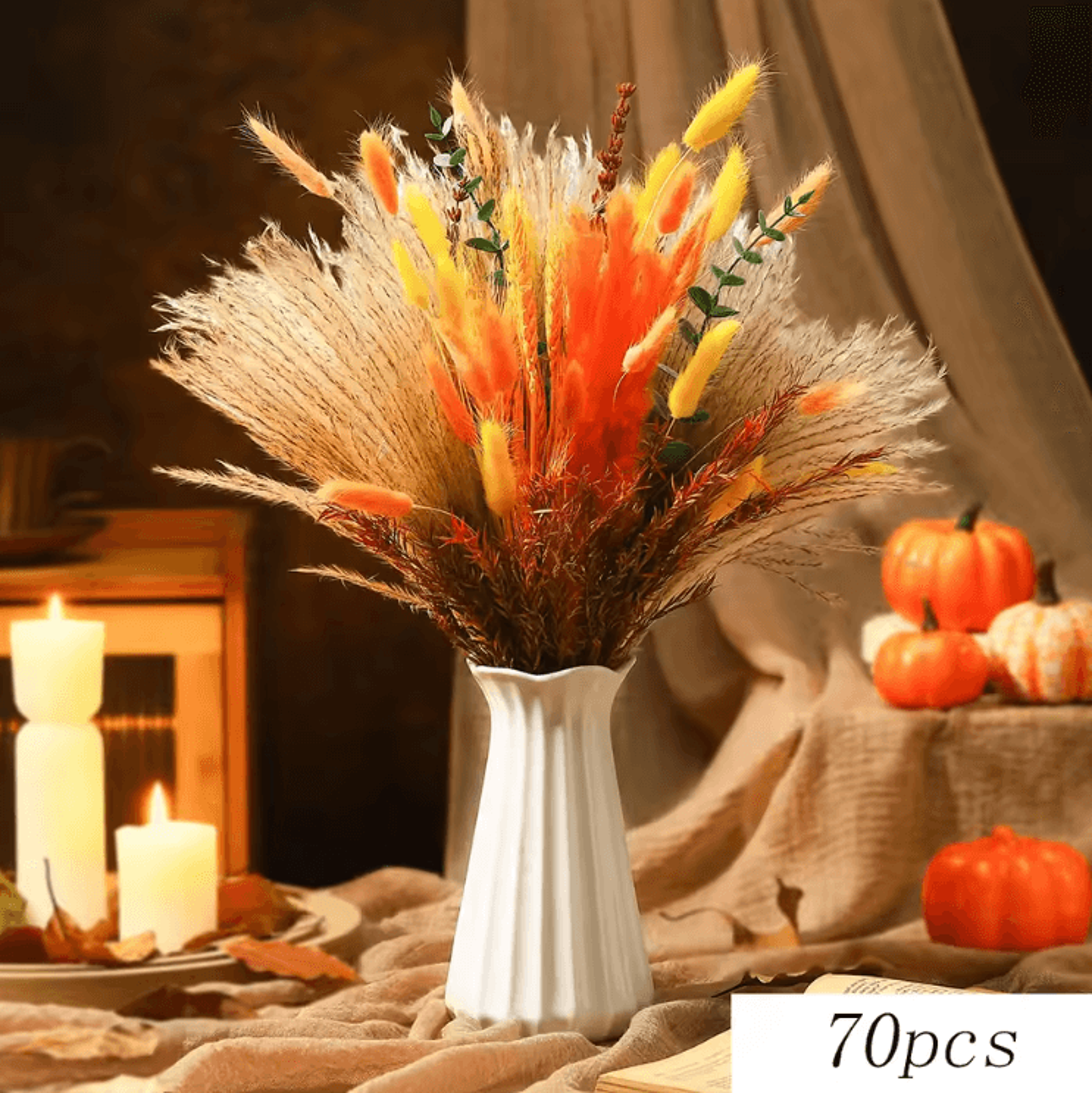 Boho Preserved Flower Bouquet  Pampas Grass  Eucalyptus Decor Set For Home  Weddings 6