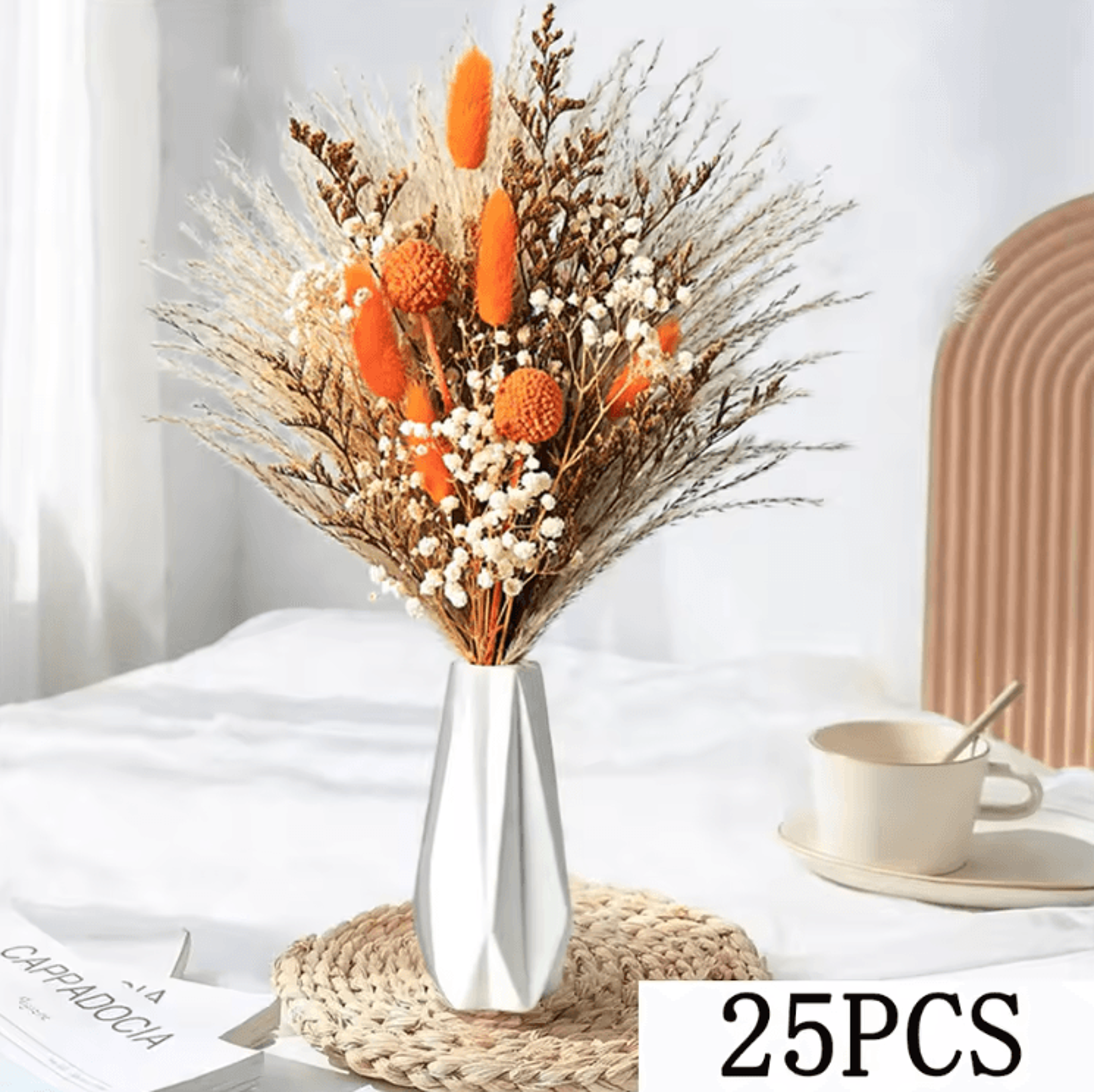 Boho Pampas  Eucalyptus Dried Flower Bouquet  Natural Rustic Decor For Home  Weddings 1