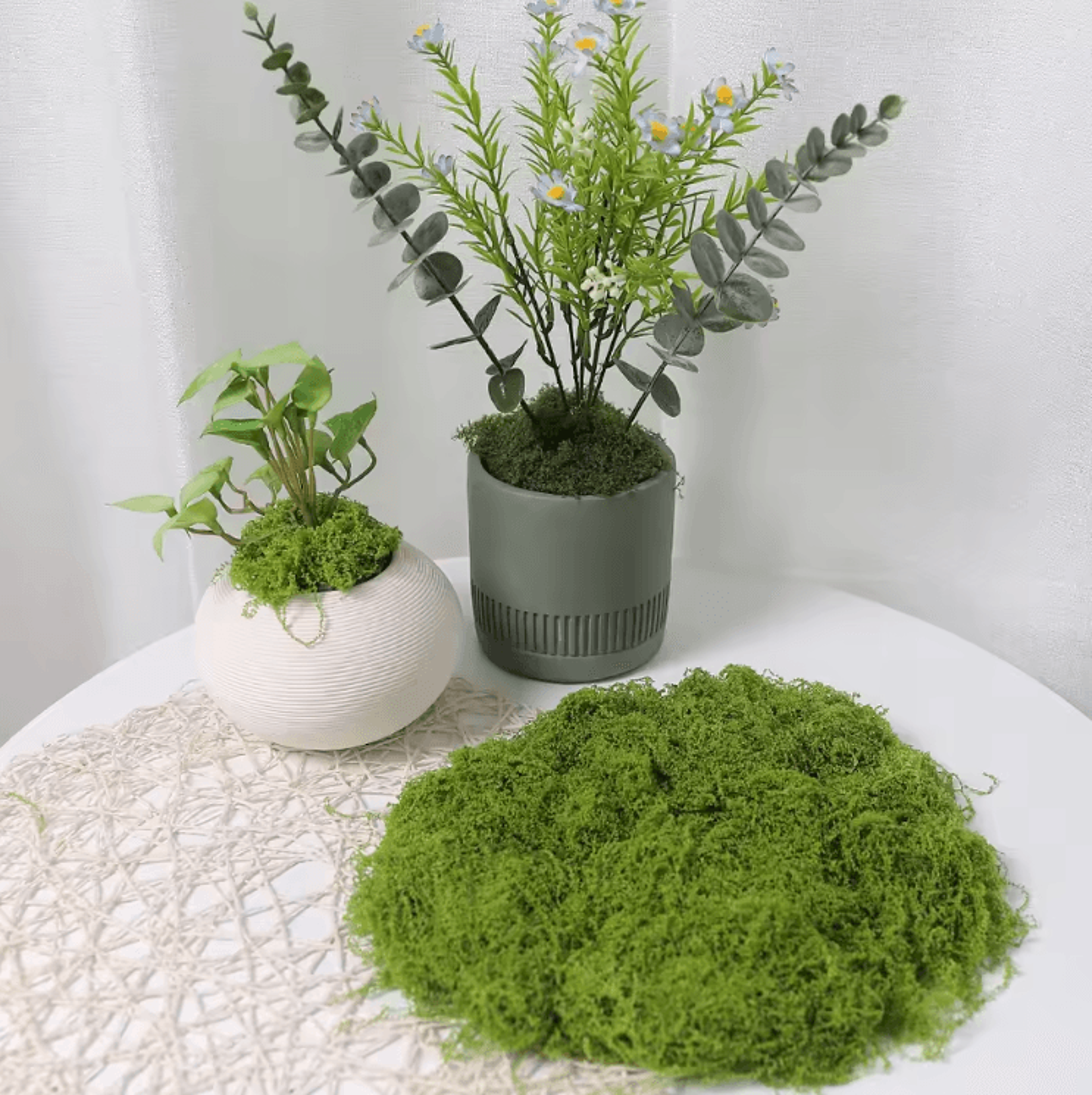 DIY Artificial Green Moss  Realistic Faux Preserved Moss For Crafts  Home Decor 1