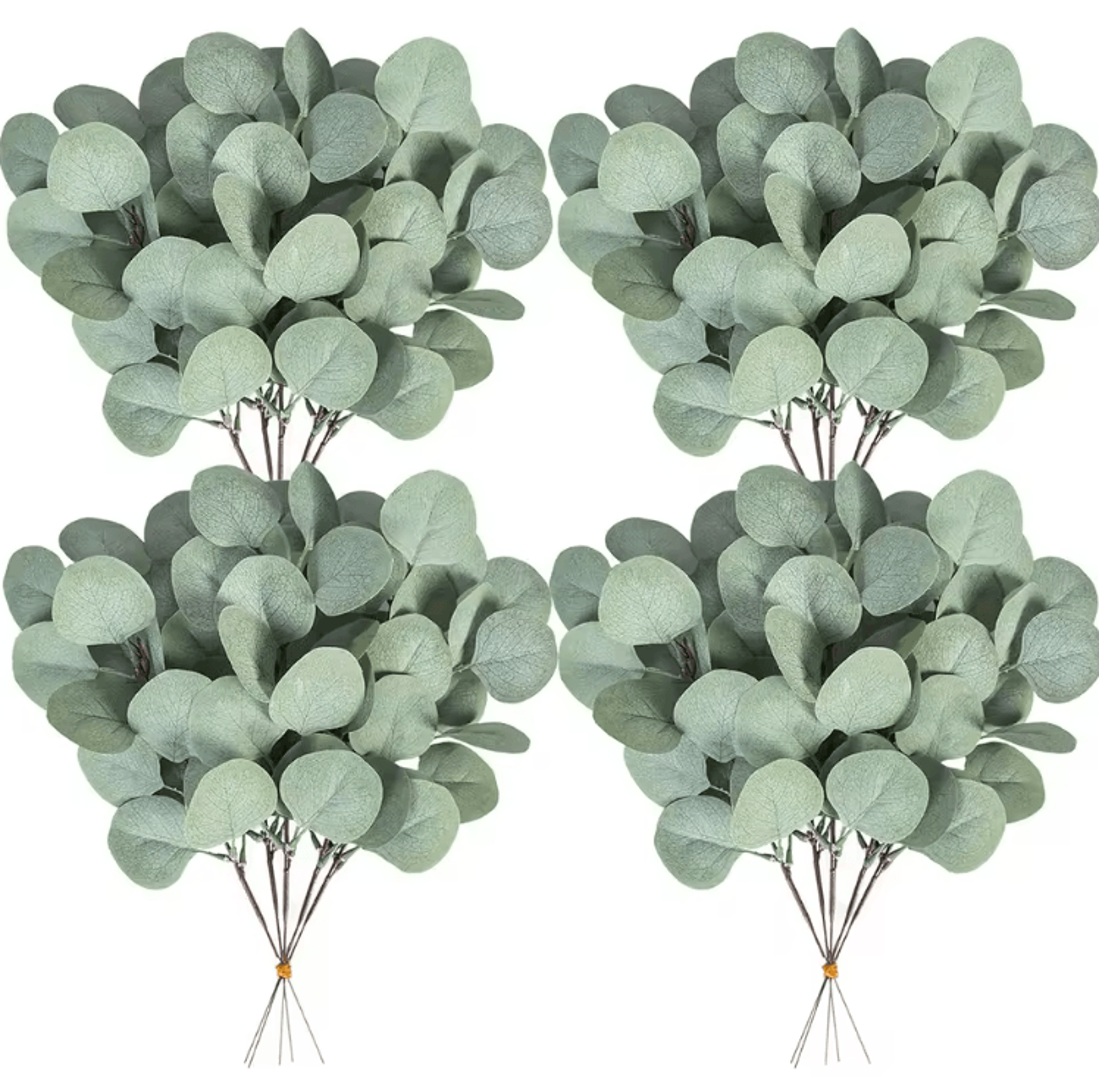 10PCS Silk Eucalyptus Leaves Stems  Artificial Greenery For DIY Decor  Floral Arrangements 0