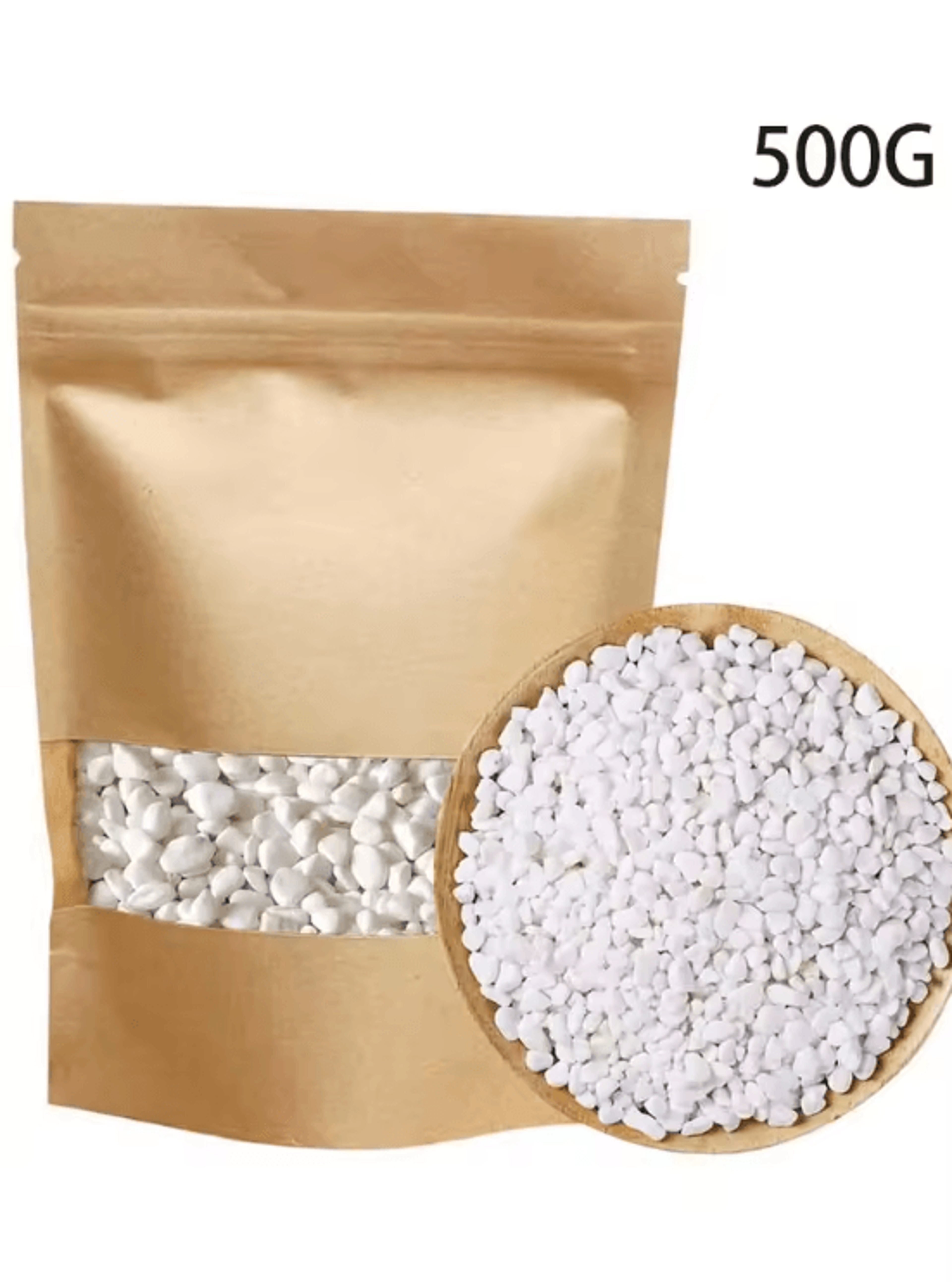 Mini Decorative Pebbles  White Sand Set  DIY Succulent Aquarium  Garden Stone Decor 100500g 5