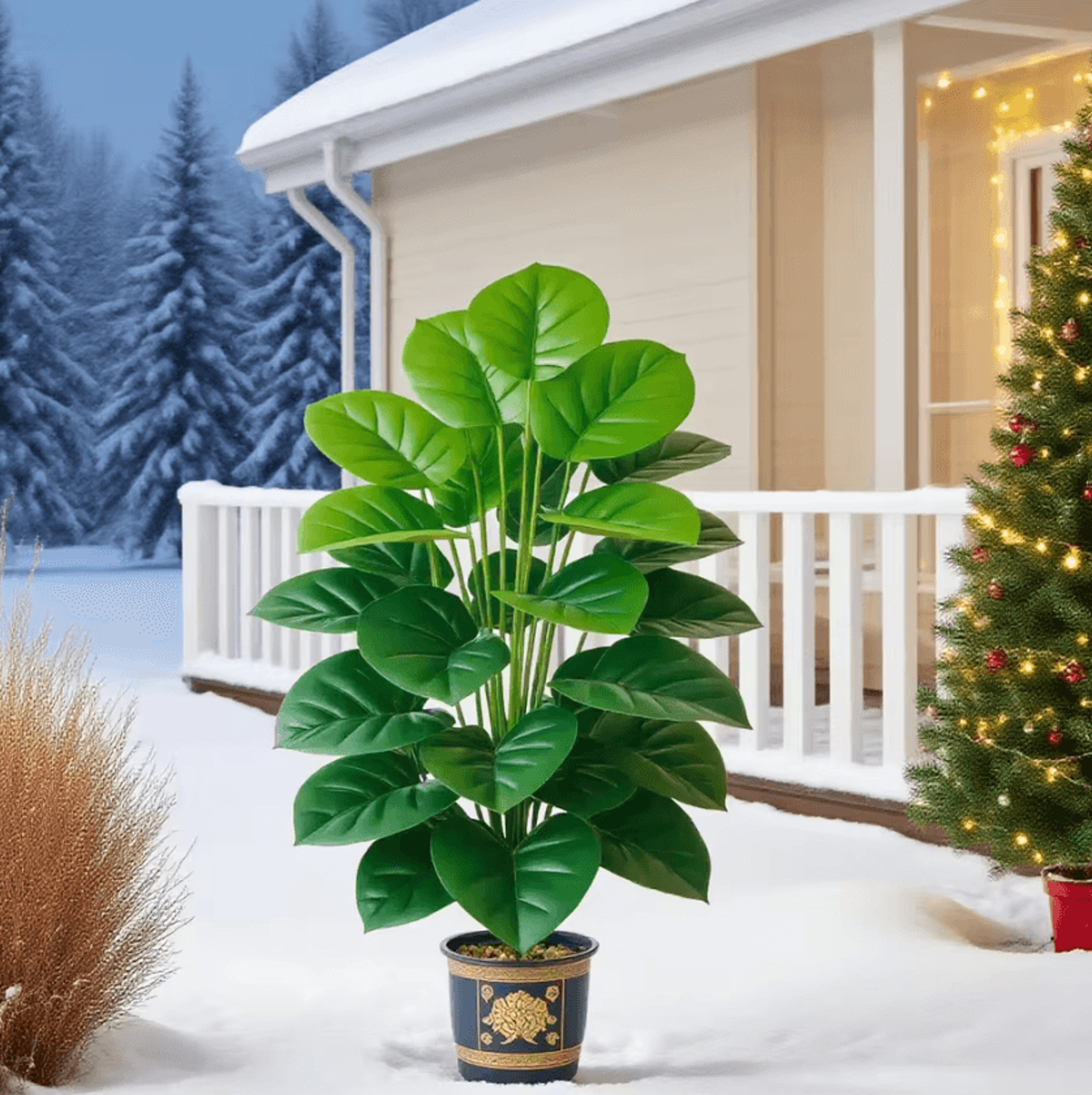 Bring Life And Freshness Into Your Space Without The Upkeep With This Stunning Artificial Pothos Pl 4