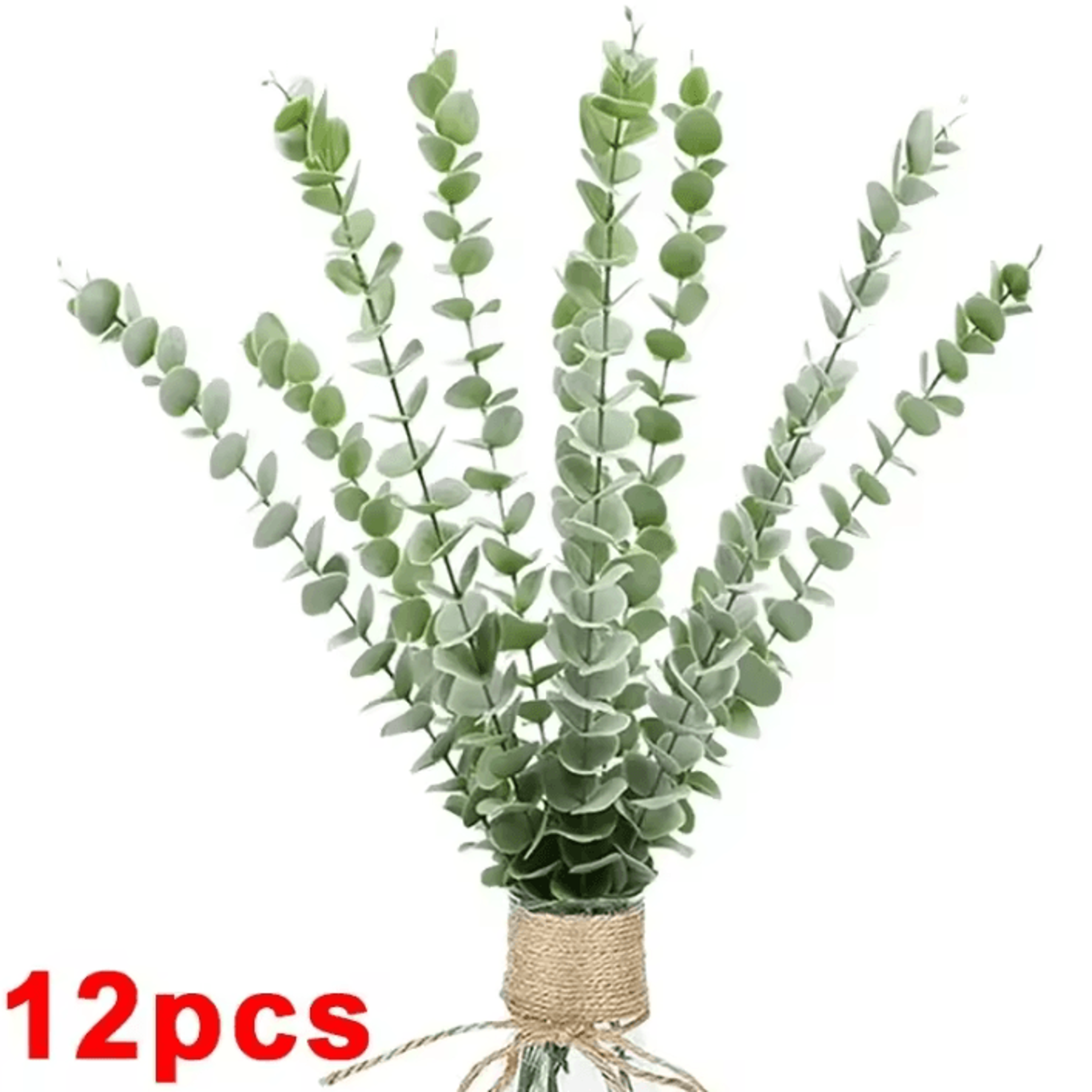 Artificial Eucalyptus Stems Set  Realistic Silk Greenery For DIY Bouquets  Home Decor 3