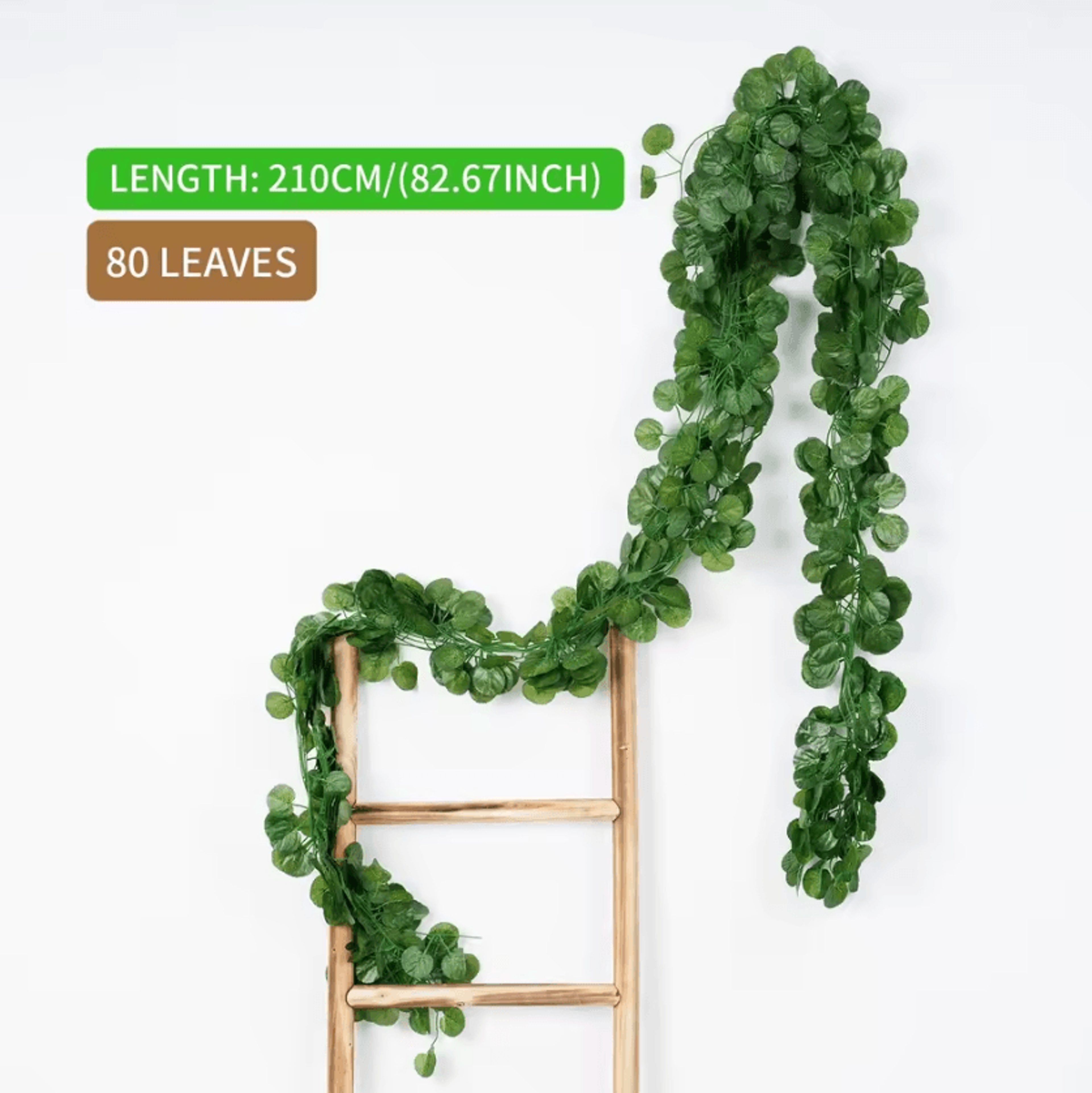 Artificial Ivy Leaf Hanging Vine Garland  21M Silk Greenery Wall  Wedding Decor 9