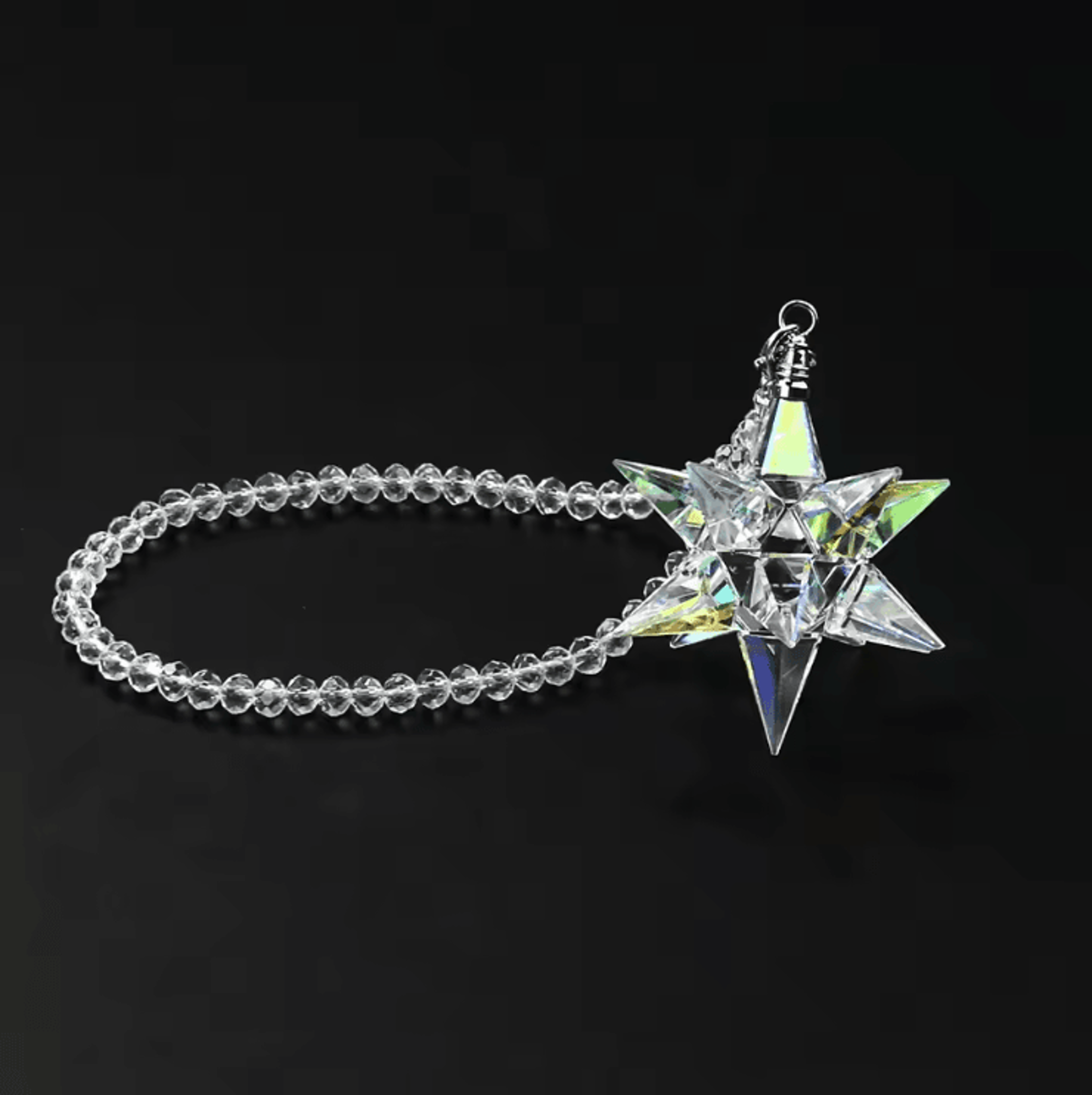 AB Crystal Rainbow Maker Car Pendant  Aurora Borealis Hanging Prism Decor 3