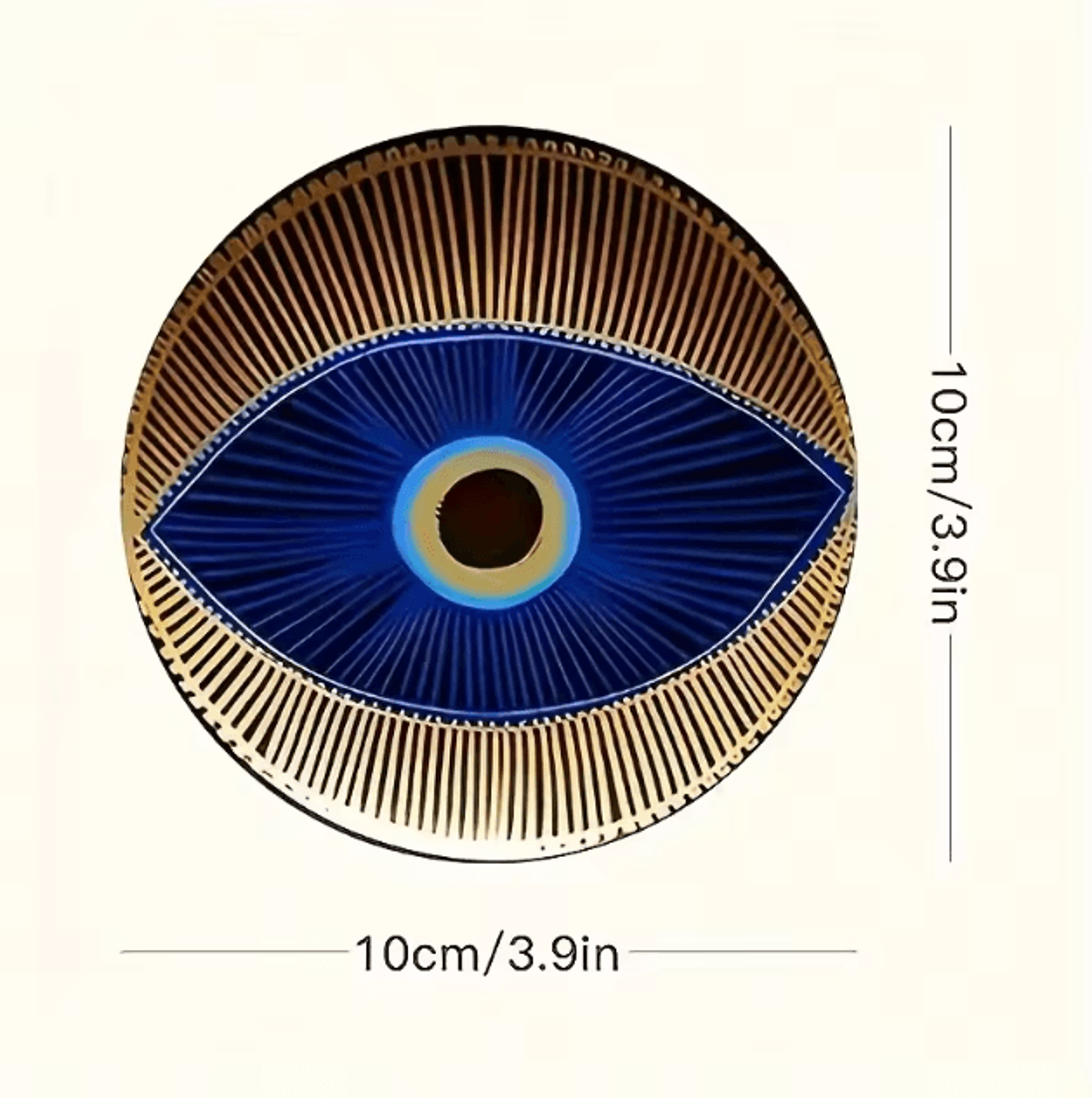Evil Eye Wooden Coaster Set  6PCS Protective Drink Mats For Home Decor 4