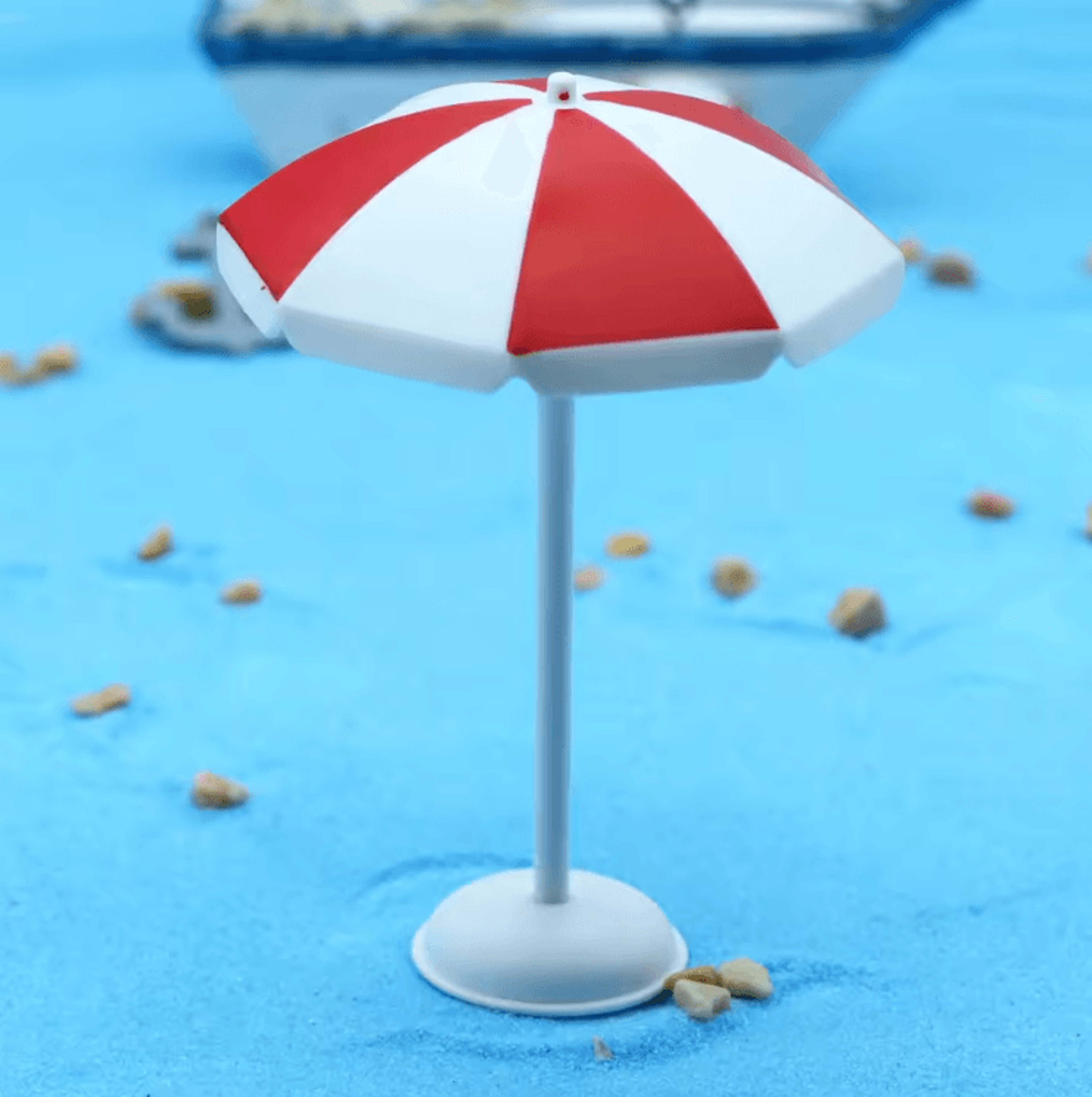 Mini Dollhouse Beach Umbrella  Cute Sun Parasol For DIY Miniature Decor 1