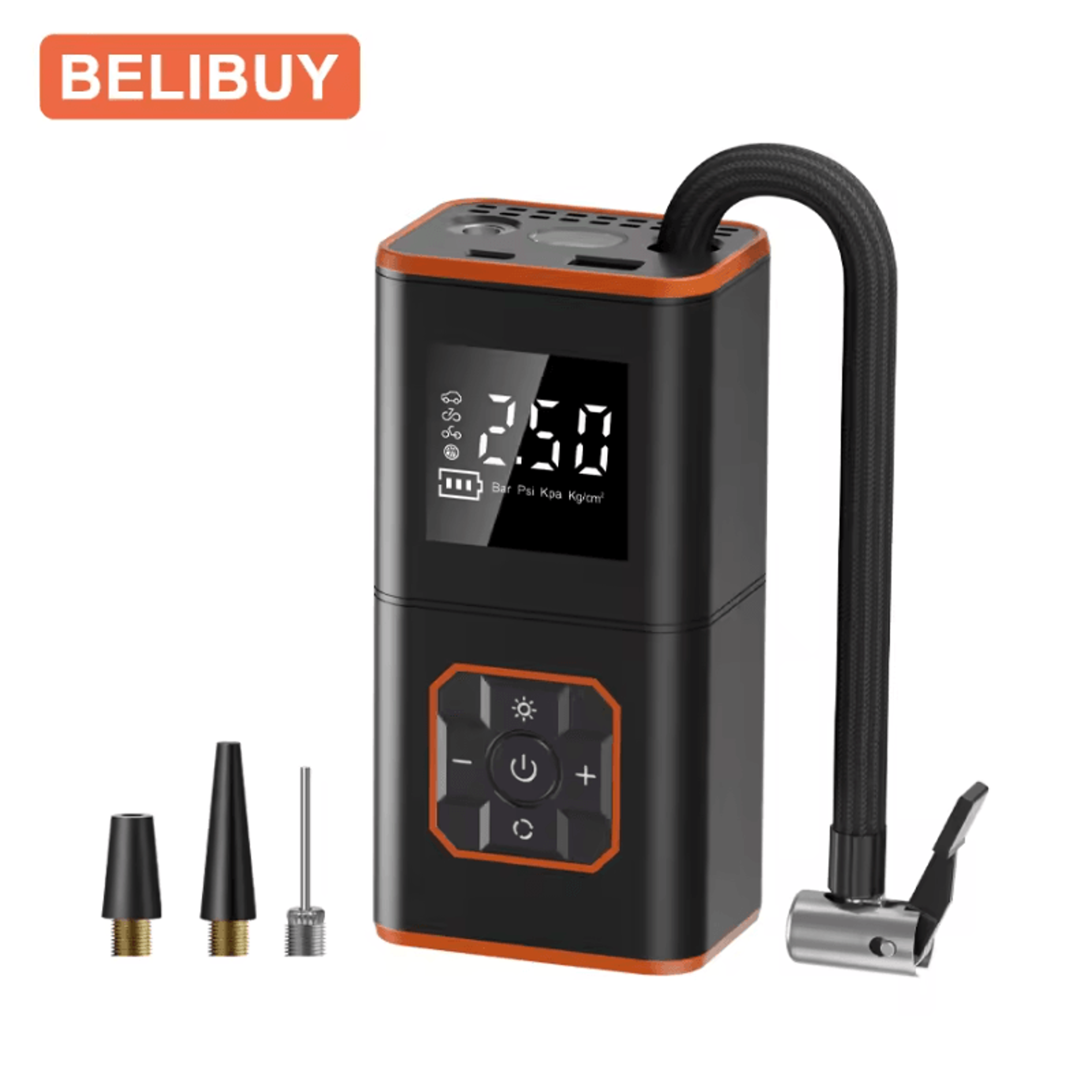 Portable 150PSI Cordless Tire Inflator  Compact Air Compressor For Car Motorcycle  Bicycle 4