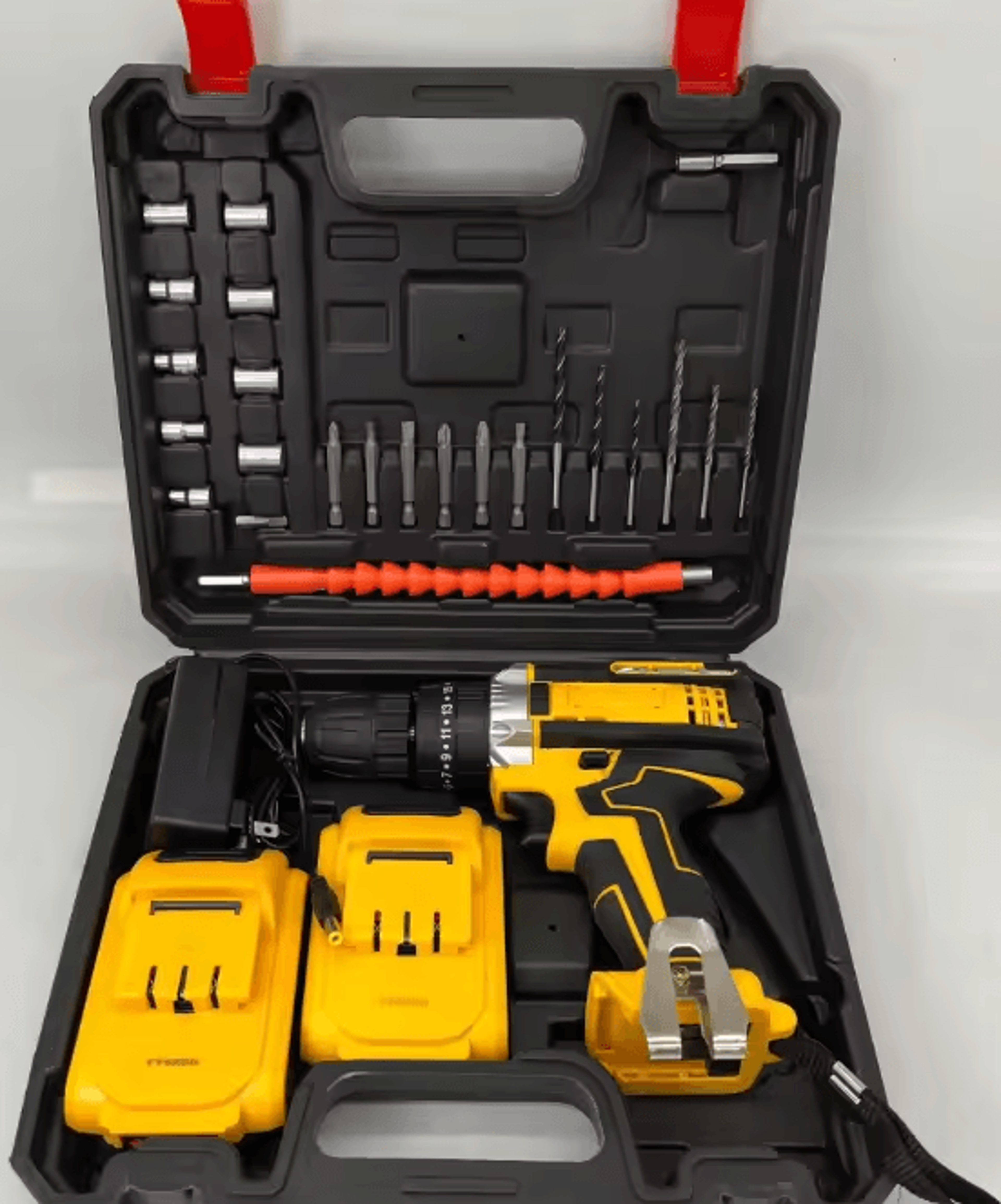 20V Cordless Electric Drill  Screwdriver Combo Kit  Complete Home DIY Tool Set 4