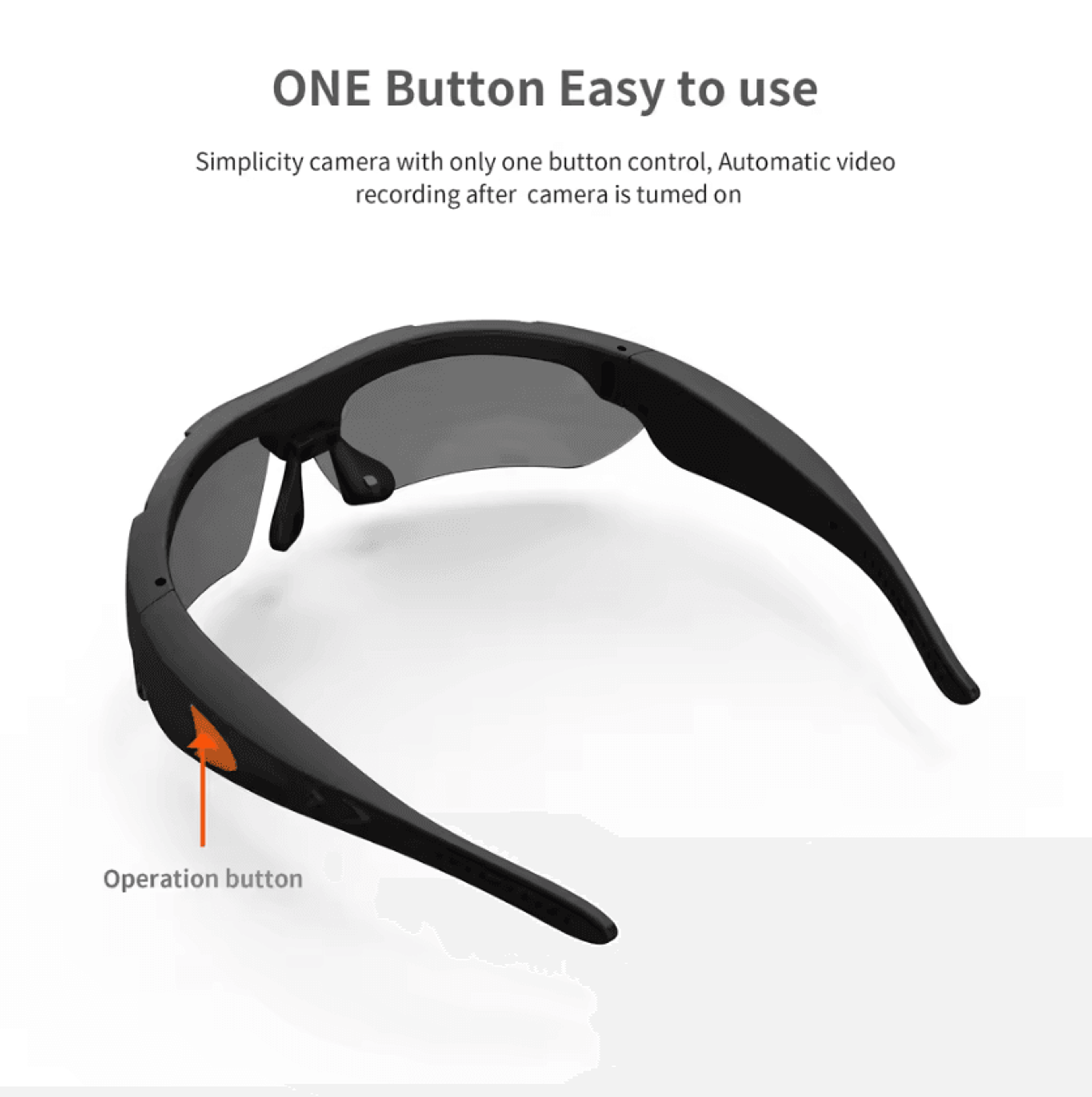 VisionCam Pro 1080P Camera Sunglasses With Polarized Lens  HandsFree Recording 2