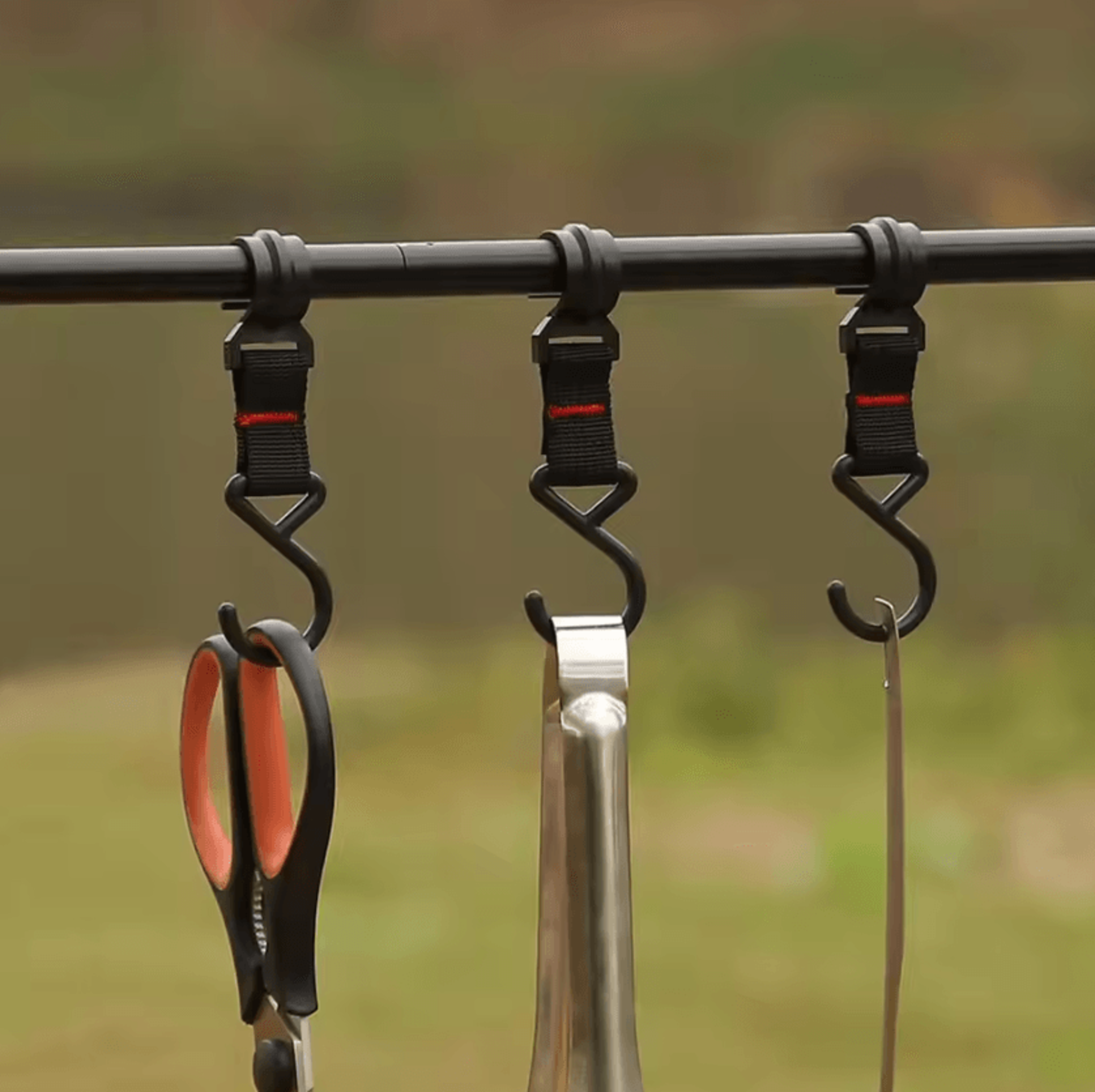 10PCS Portable Camping Hanger Hooks ZShaped Outdoor Storage Hooks MultiPurpose Gear Organizer 0