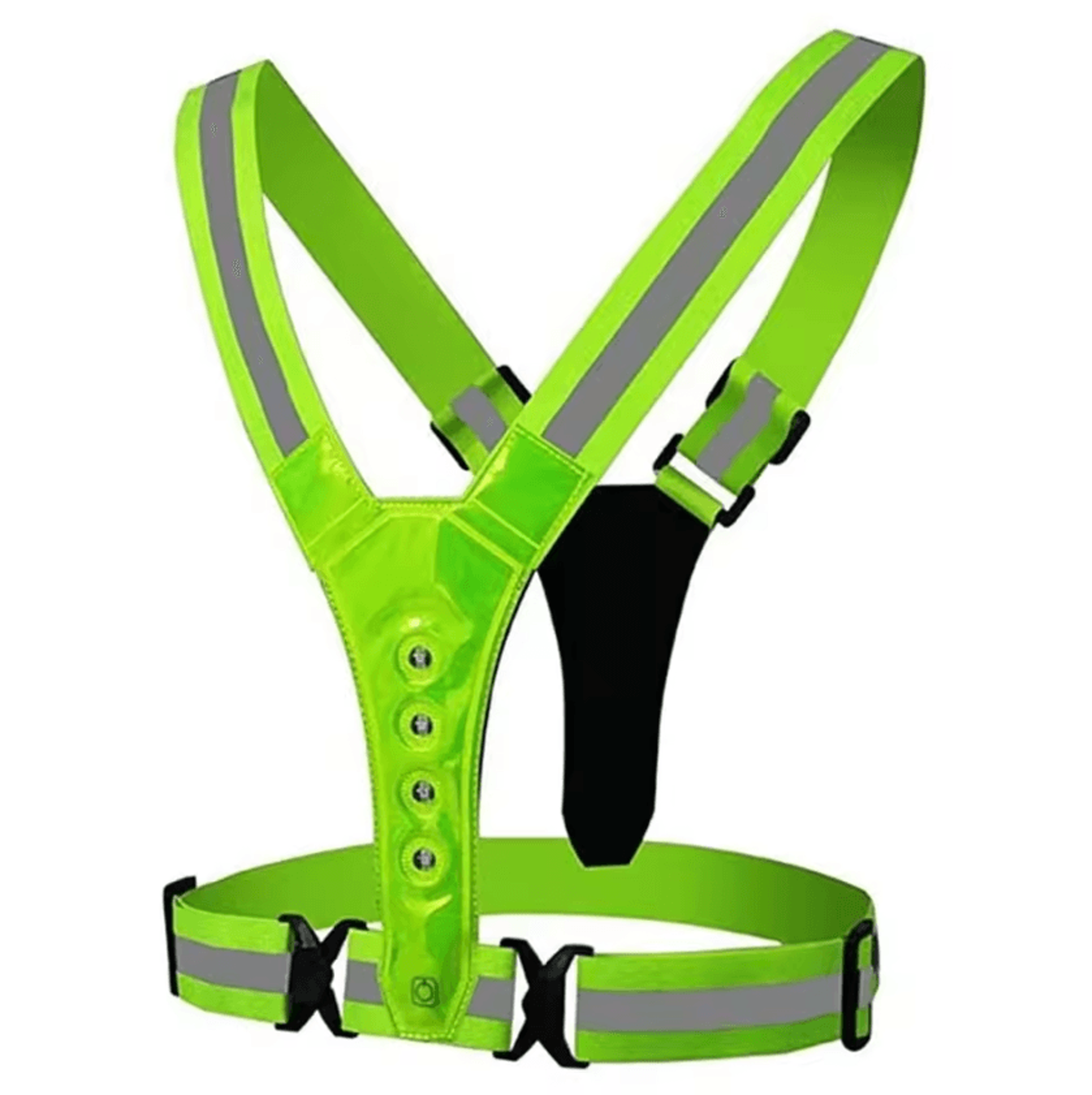 Rechargeable LED Reflective Running Straps Adjustable Cycling Safety Shoulder Straps For Night Visi 1