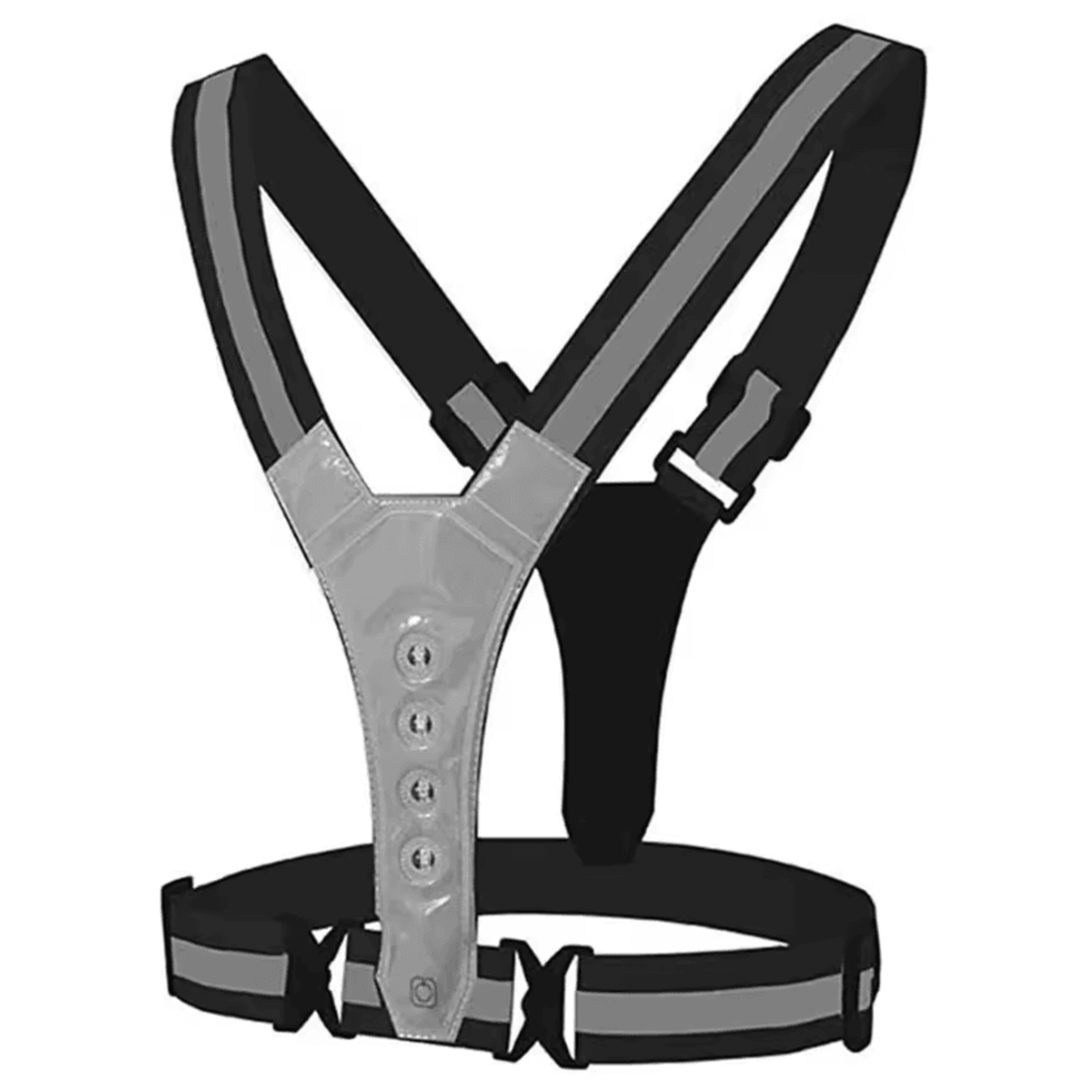 Rechargeable LED Reflective Running Straps Adjustable Cycling Safety Shoulder Straps For Night Visi 4