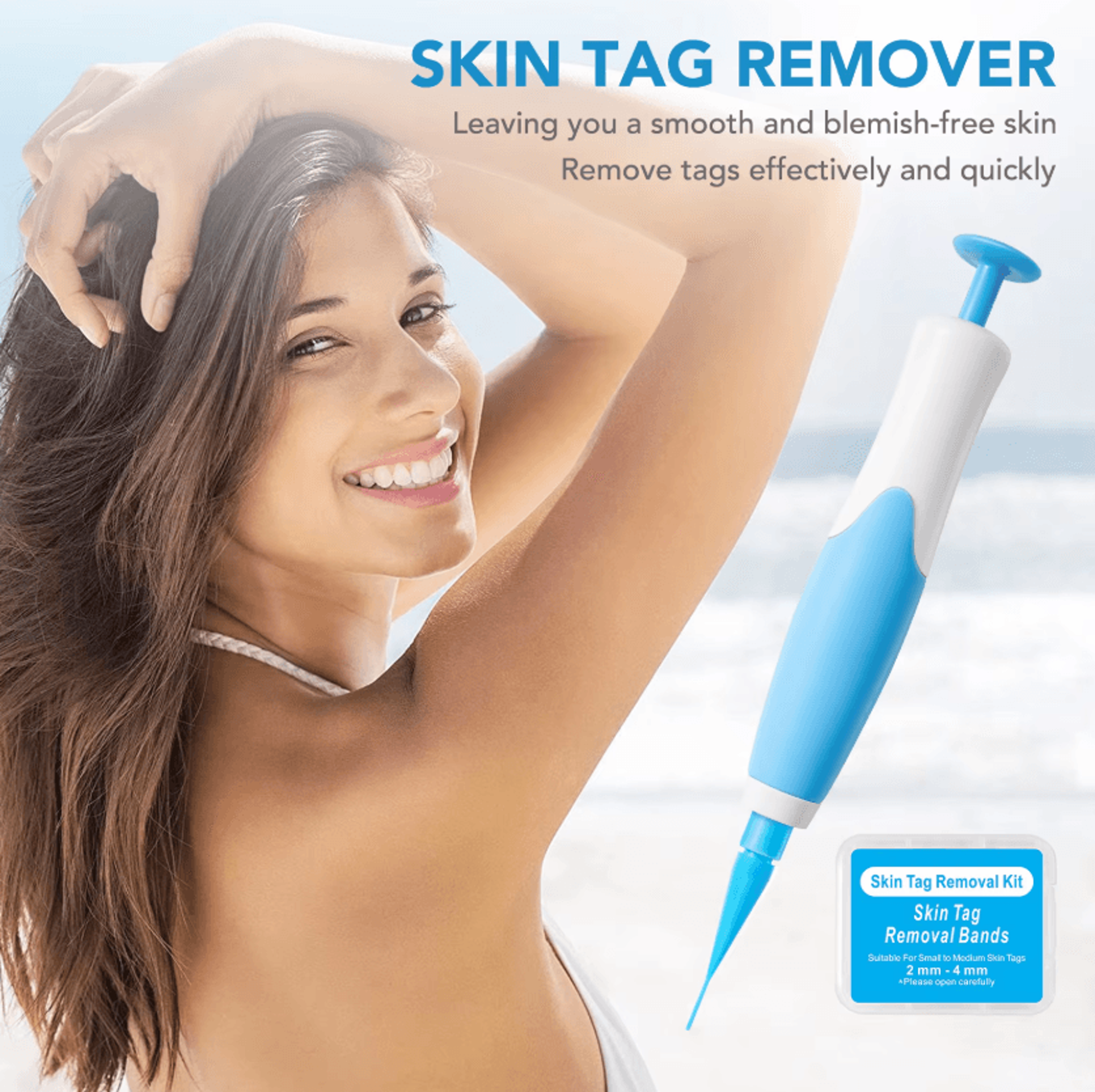 DermaClear Pro Skin Tag Remover Device 2in1 Micro Skin Tag Removal Tool Precision Beauty Care Kit 3