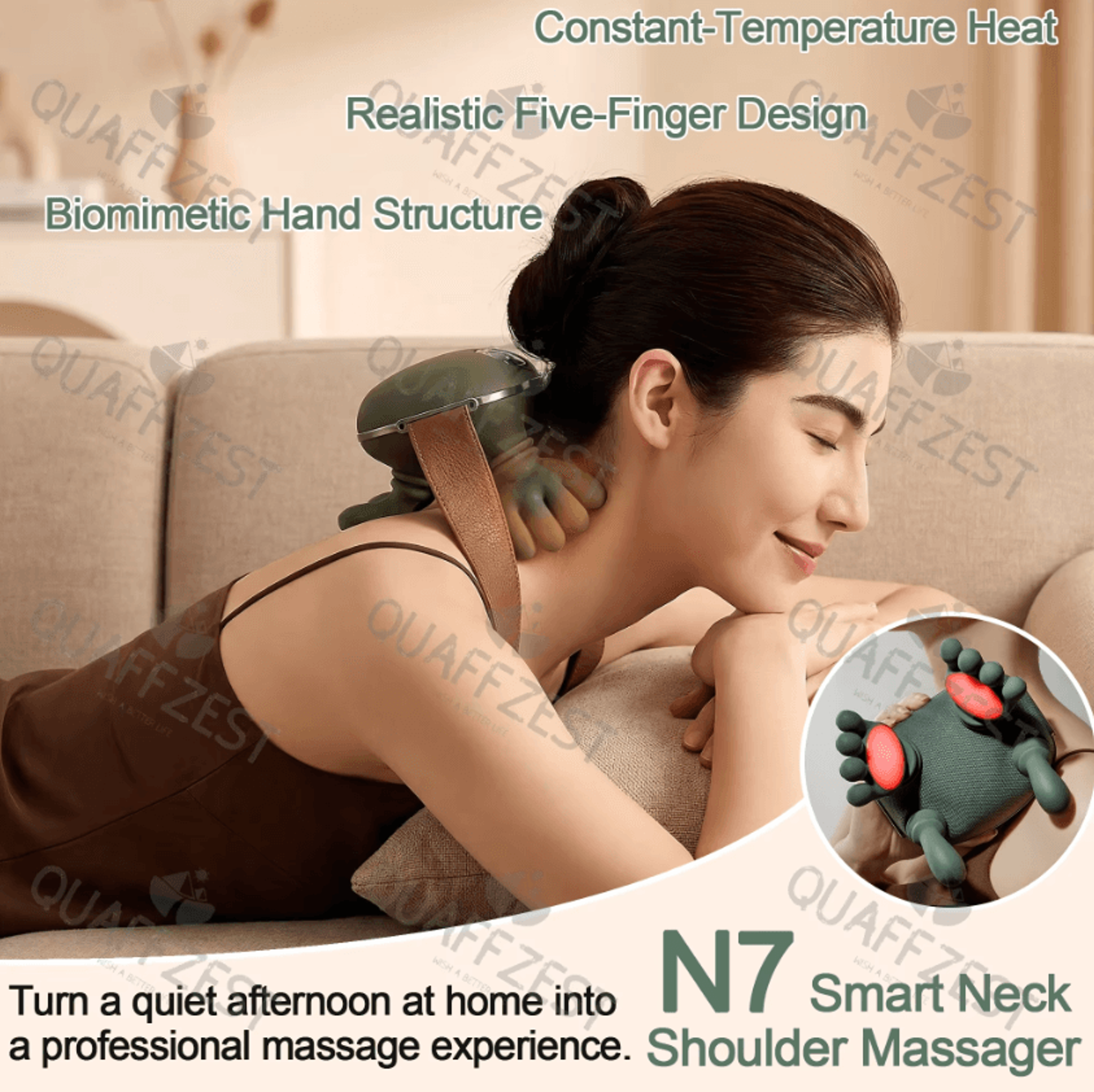 BionicRelief Pro Neck And Shoulder Massager Wireless Electric Neck Massager With Deep Kneading  Bru 0