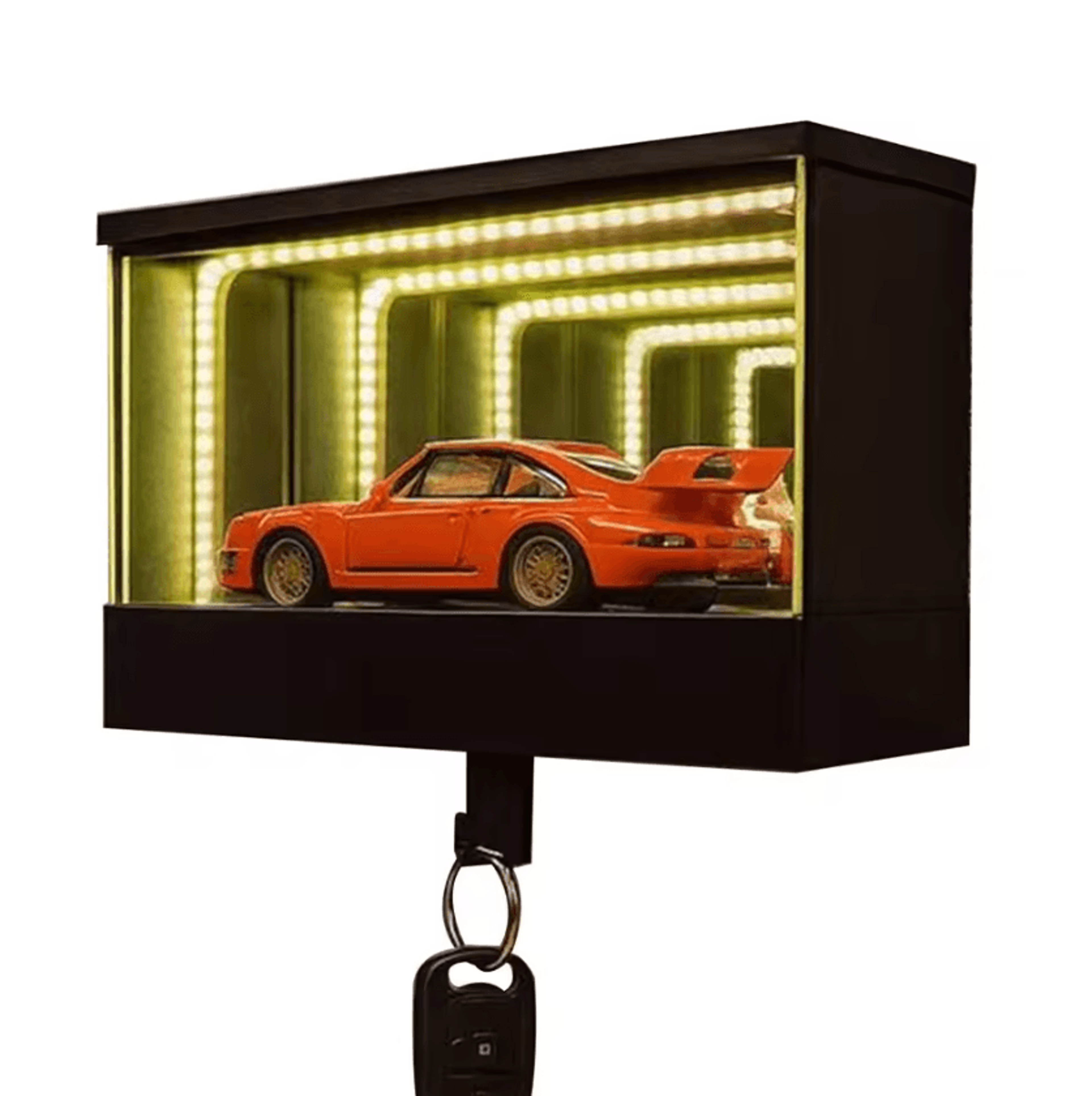AutoGarage LED Car Key Holder Wall Mount Creative Garage Key Organizer With Light Entryway Key Hang 4