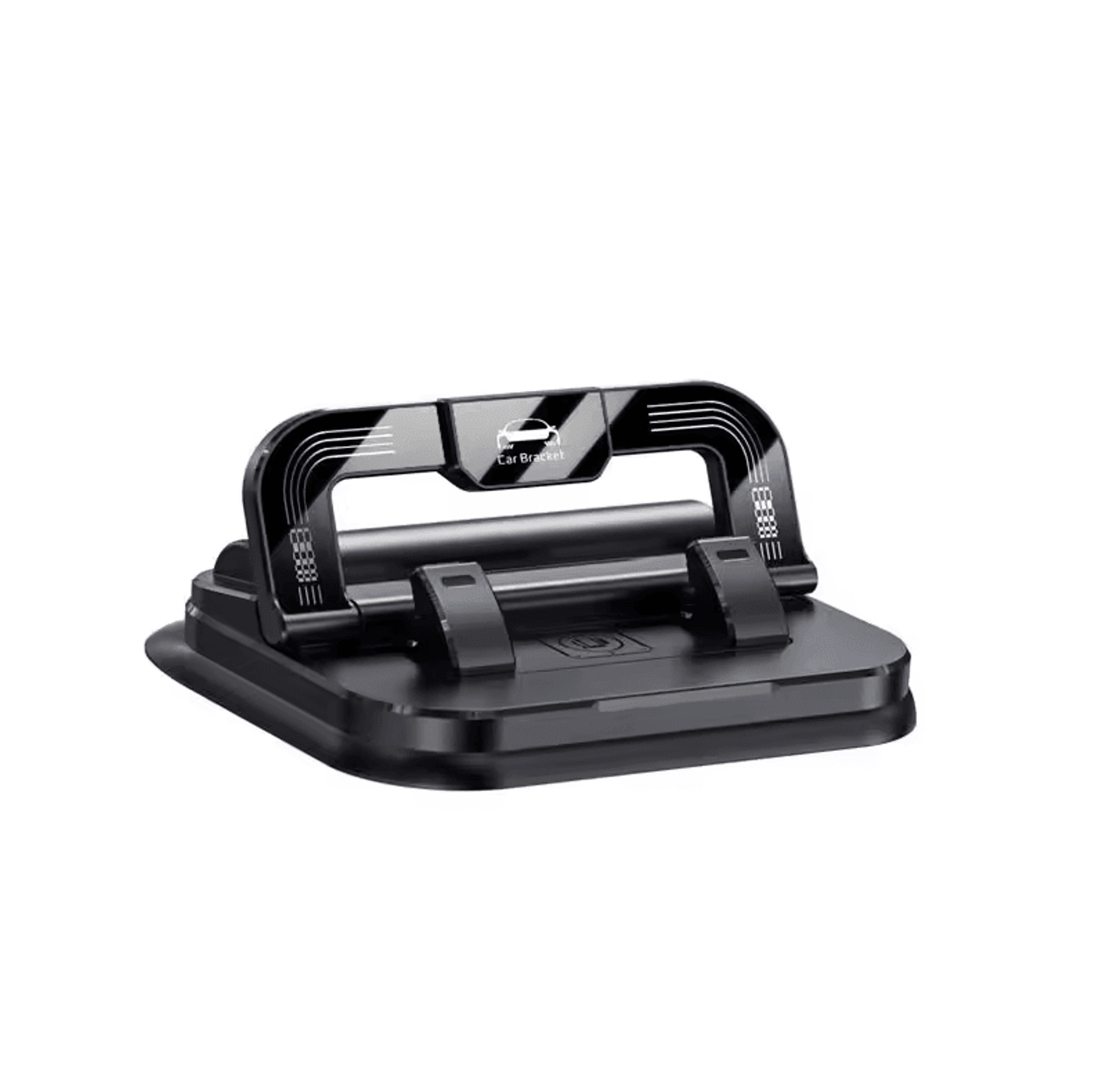 360 Rotating Dashboard Phone Holder  Universal Car Mount With Number Plate Design 4