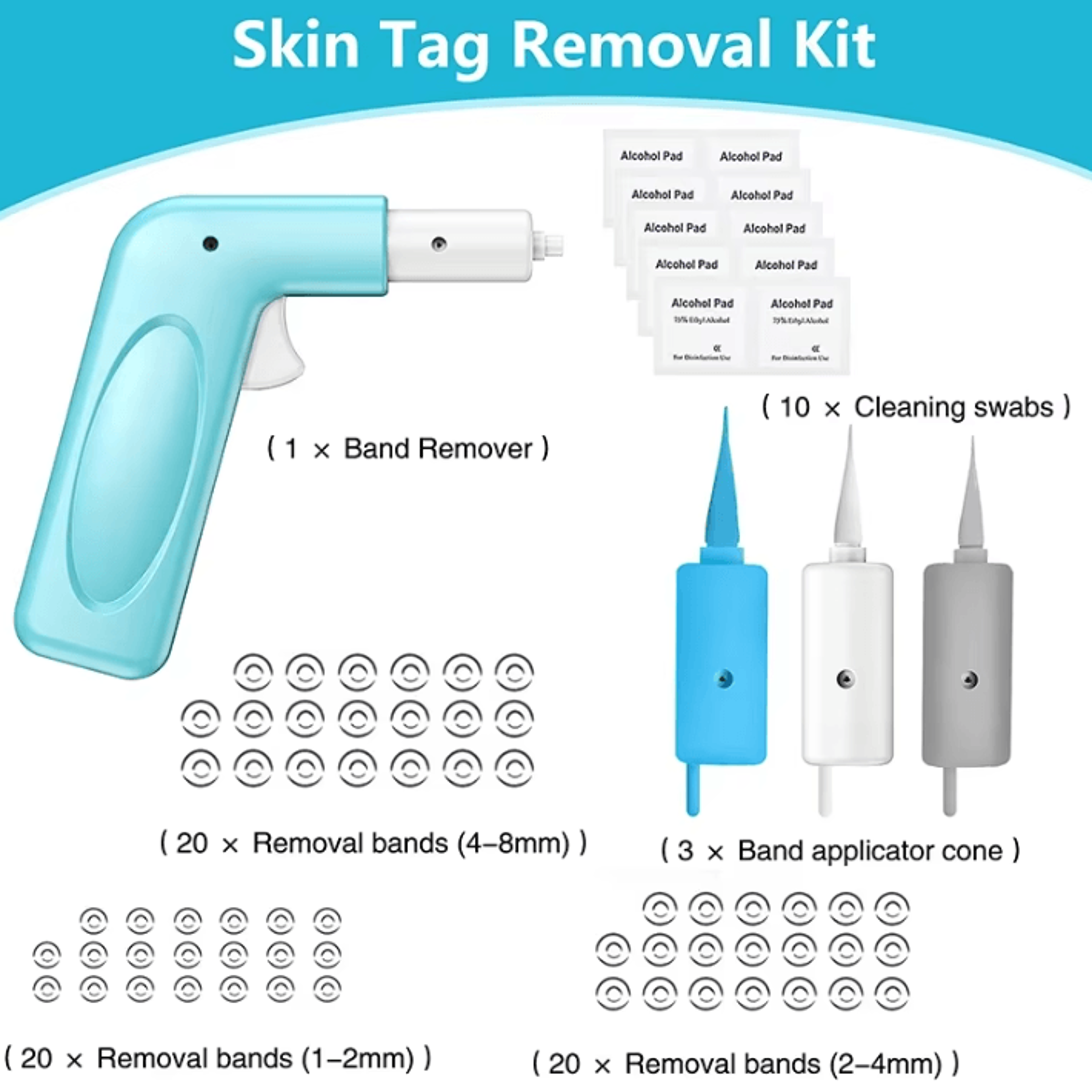 3in1 Auto Skin Tag Remover Kit  Painless Mole  Wart Removal Tool 4