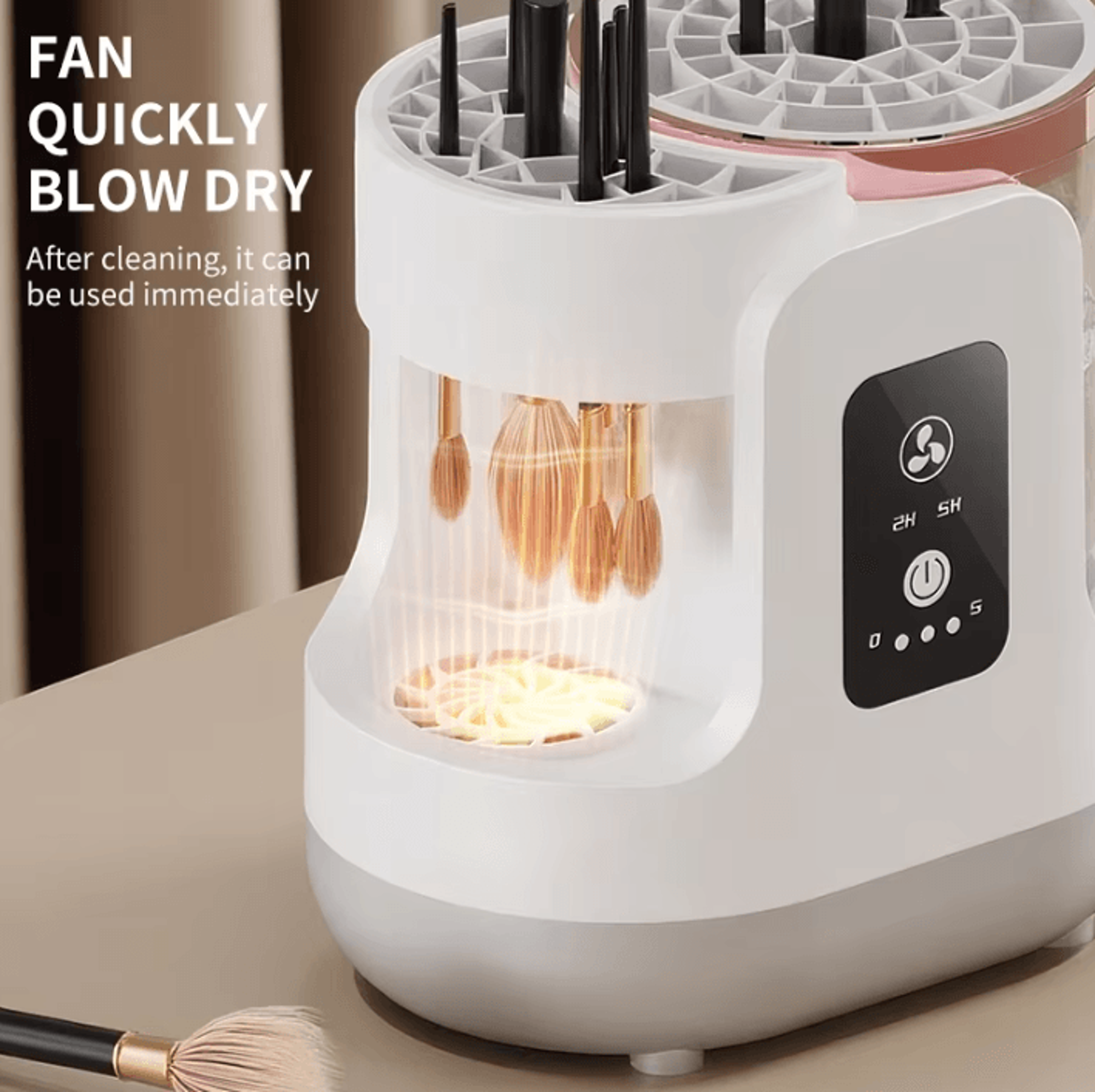 3in1 USB Electric Makeup Brush Cleaner  Automatic Washer Dryer  Holder 1
