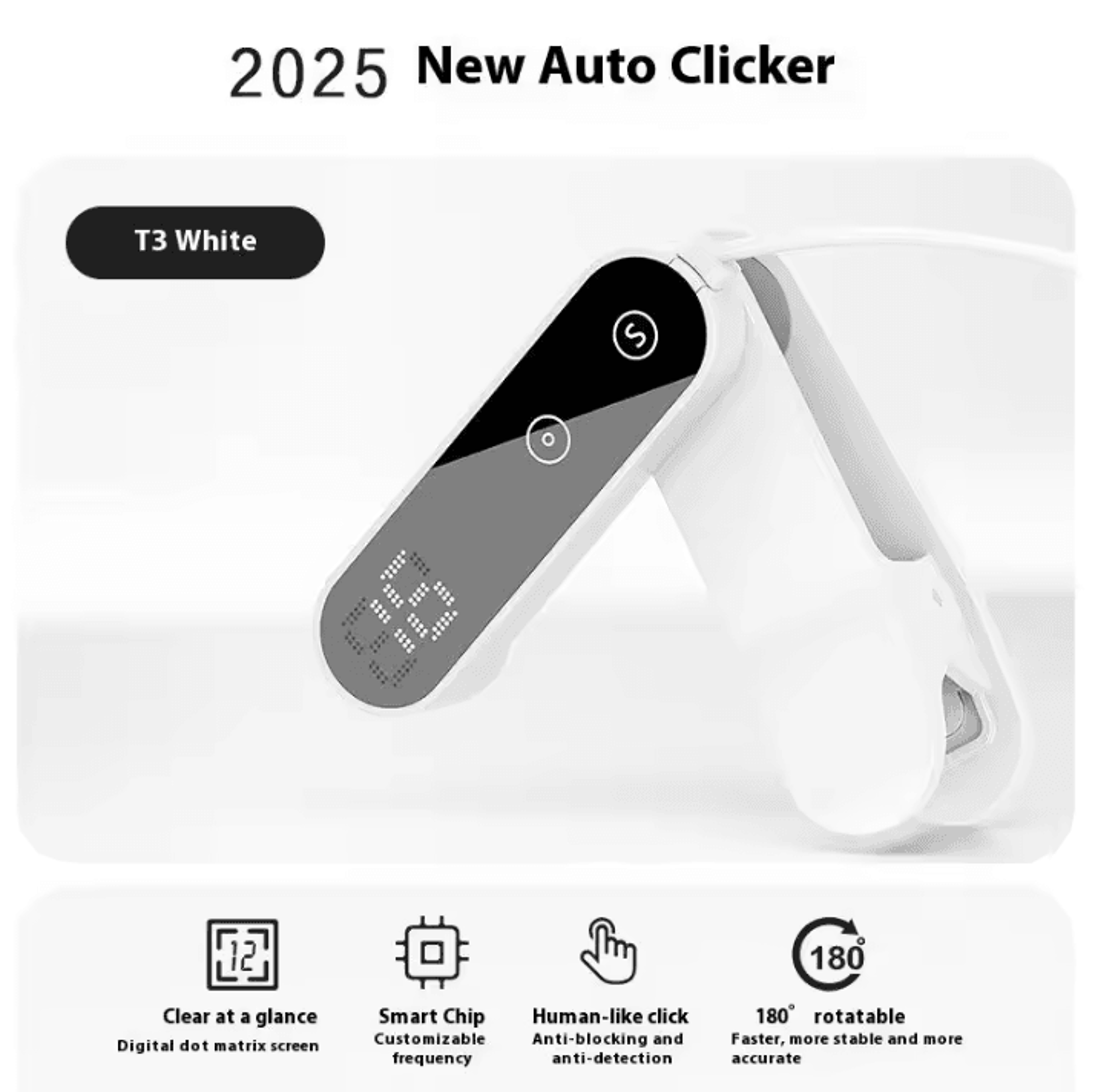 Smart Auto Screen Clicker With Adjustable Speed  HandsFree Tapper For Phones 5