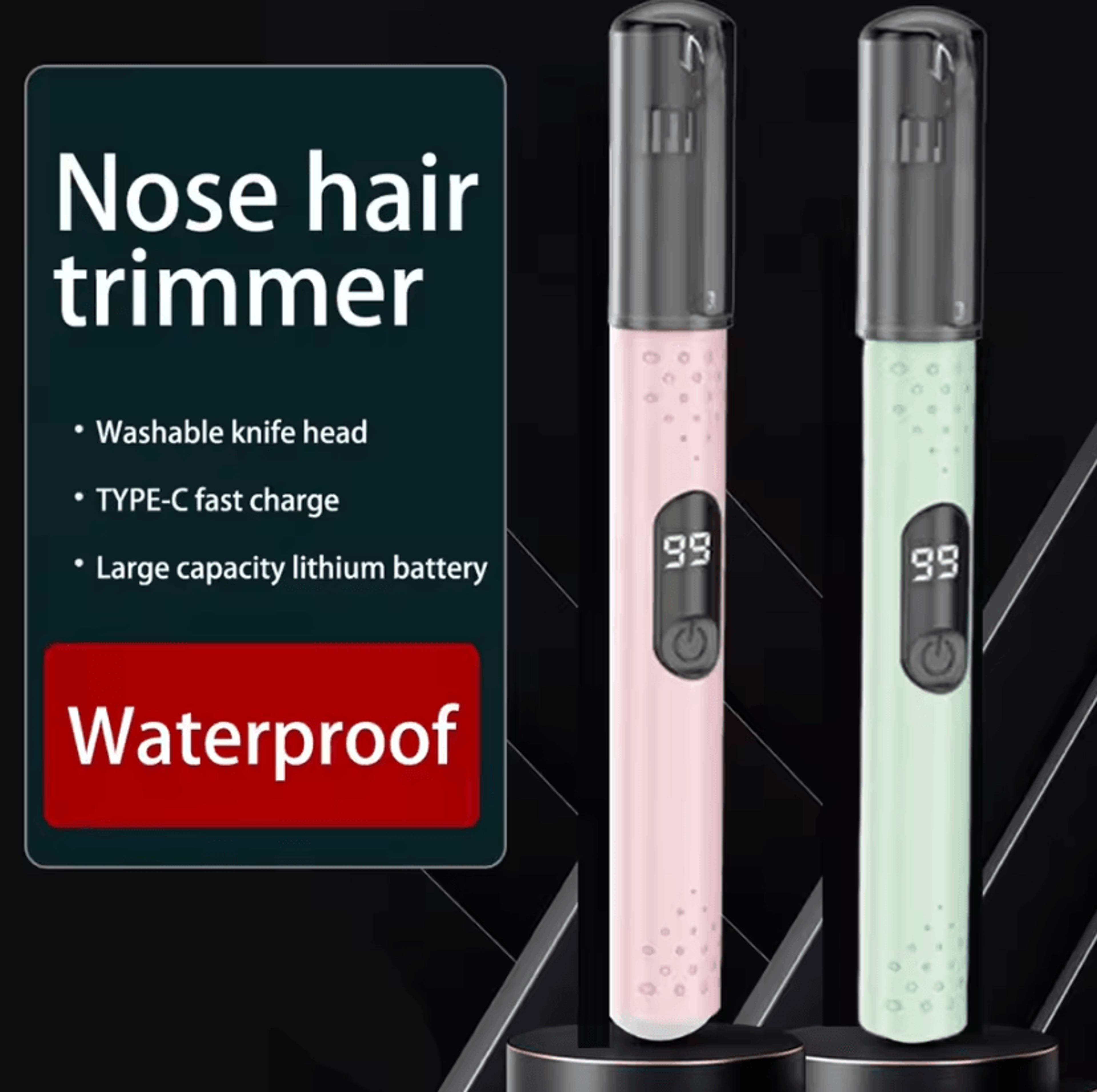 Mini Rechargeable Nose  Ear Hair Trimmer  Safe Precision Grooming Clipper For Men 0