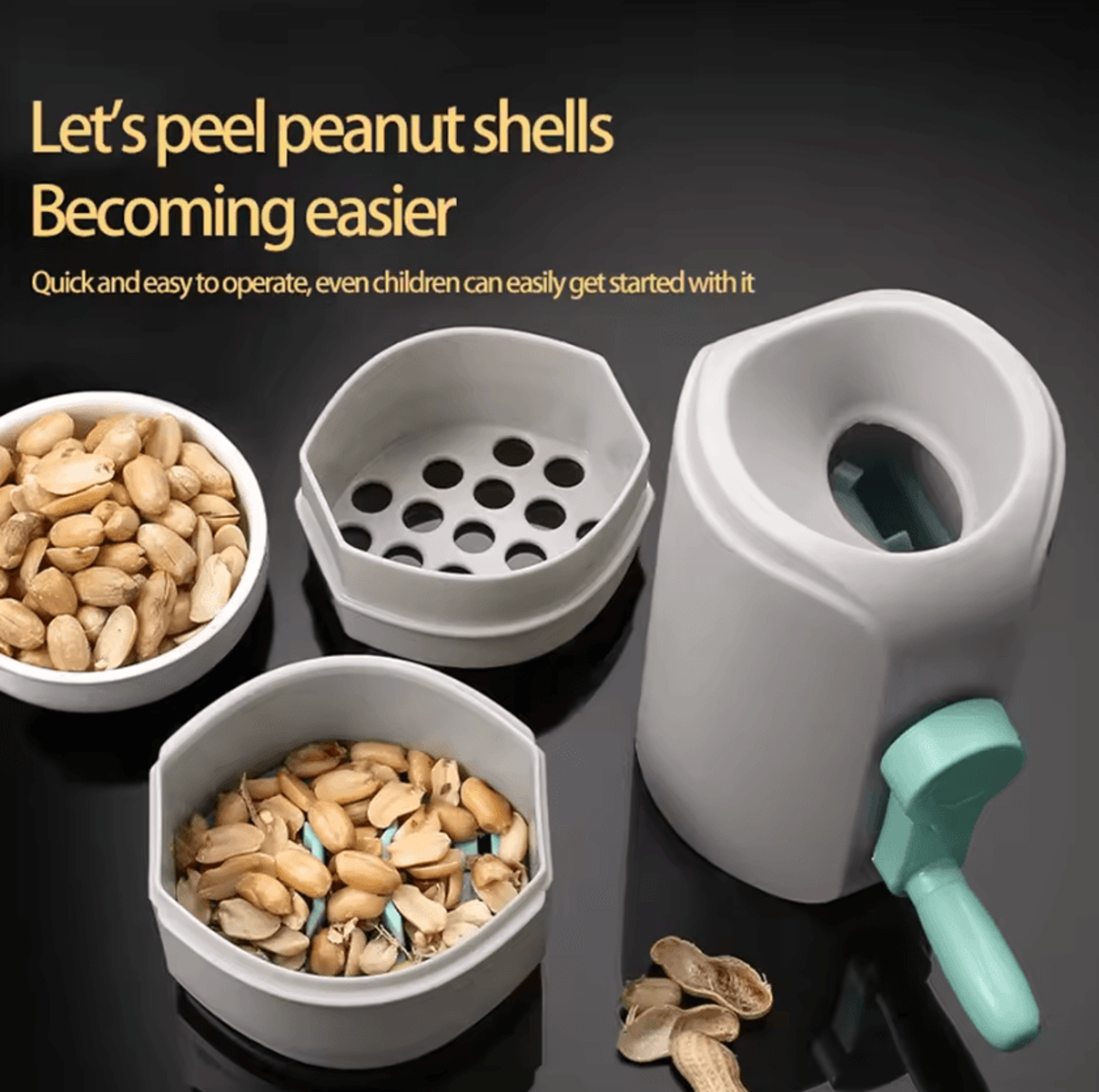 Automatic Peanut Sheller  Efficient FoodGrade Peanut Peeler Machine For Quick DeShelling 0