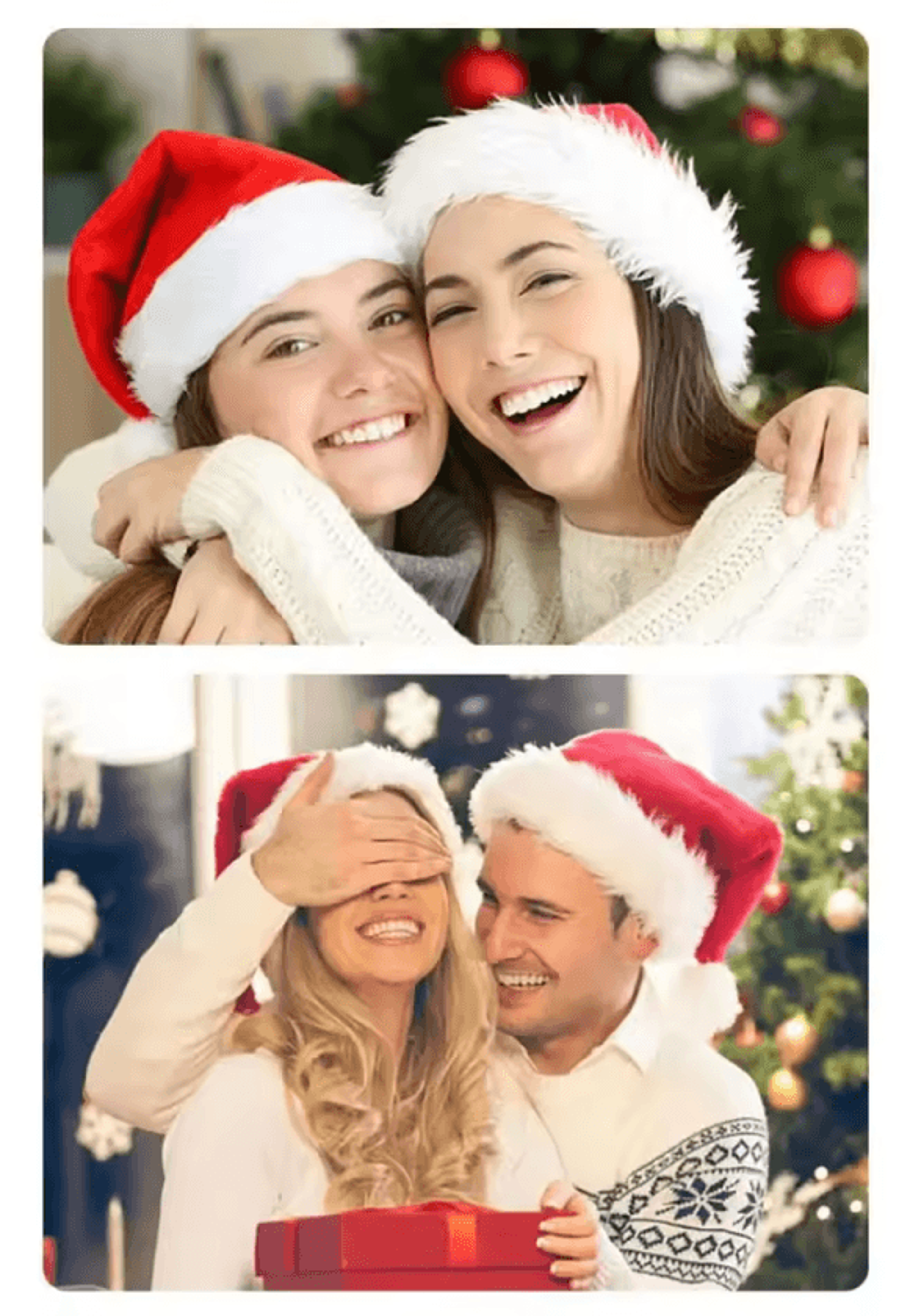 LED Plush Santa Hat  Adjustable LightUp Christmas Hat For Adults  Kids 2
